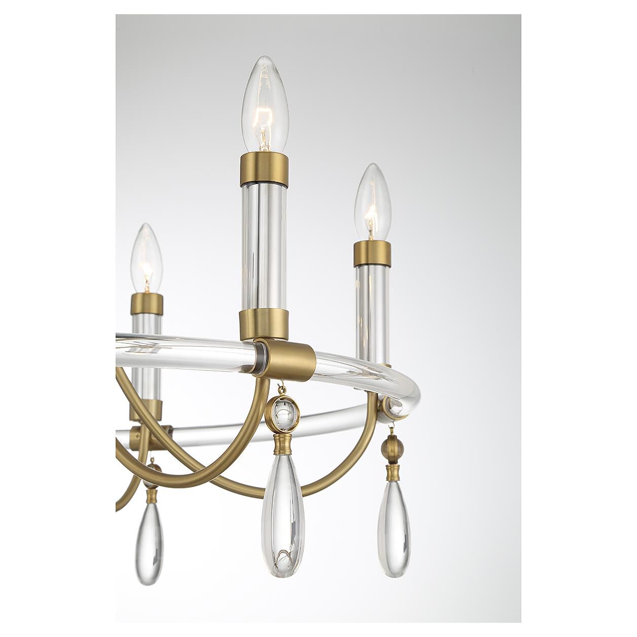 Mayfair 25 Inch 6 Light Chandelier by Savoy House