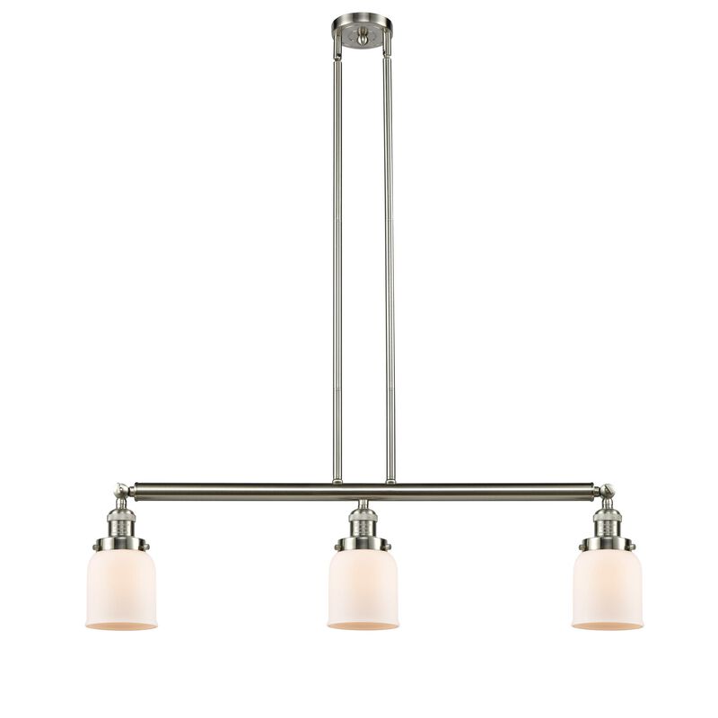 Bruno Marashlian Small Bell 36 Inch 3 Light Linear Suspension Light by Innovations Lighting