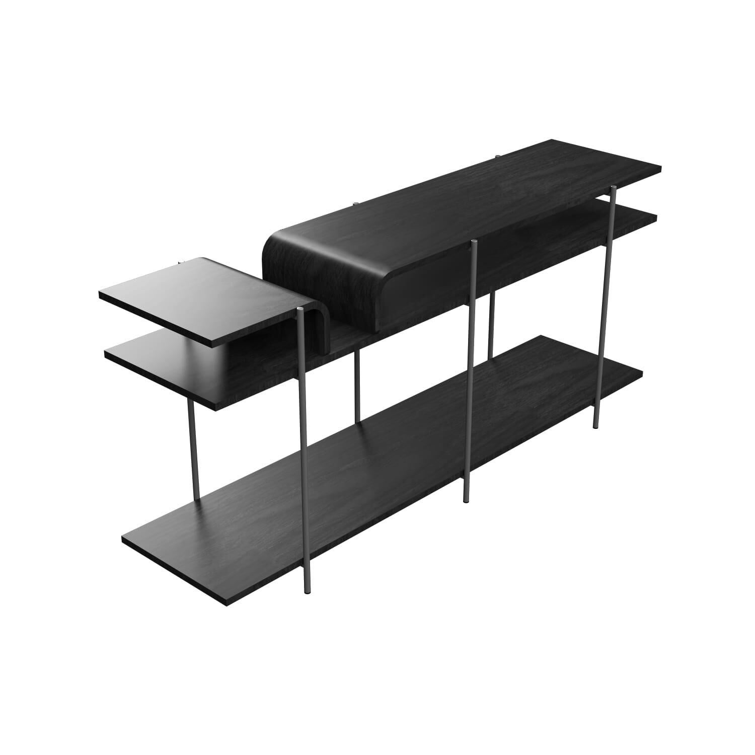 Shown in Charcoal finish