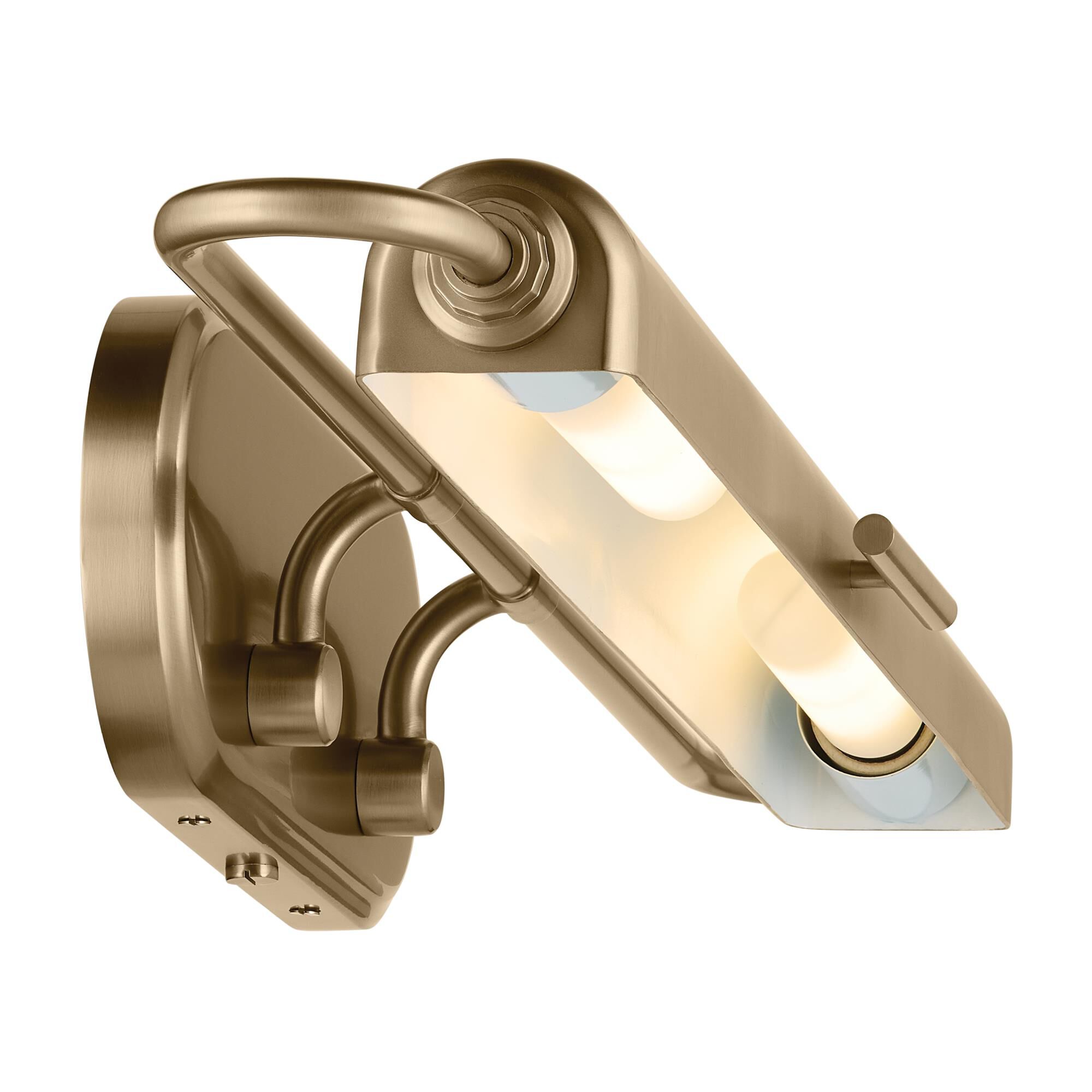 Shown in Champagne Bronze finish and Metal shade