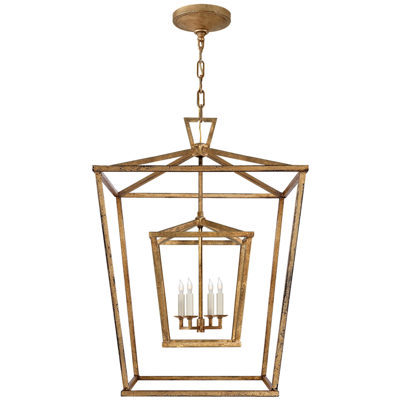 Chapman & Myers Darlana 24 Inch Cage Pendant by Visual Comfort Signature Collection - Clearance