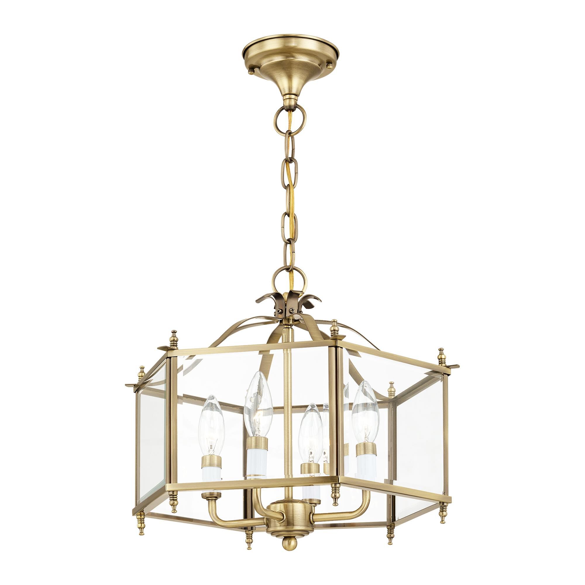 Livingston 15 Inch Cage Pendant by Livex Lighting