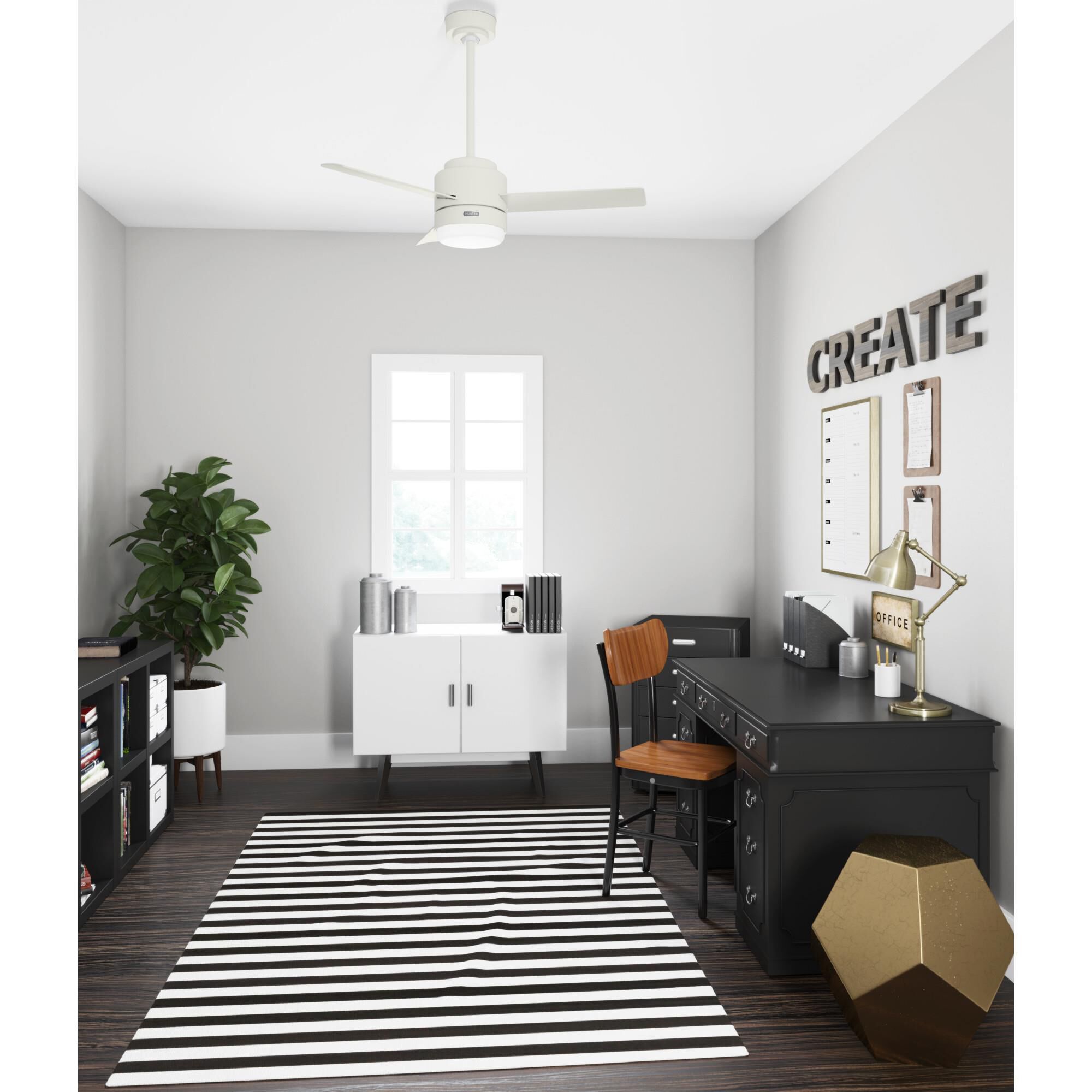 Gilmour 44 Inch Ceiling Fan with Light Kit by Hunter Fan