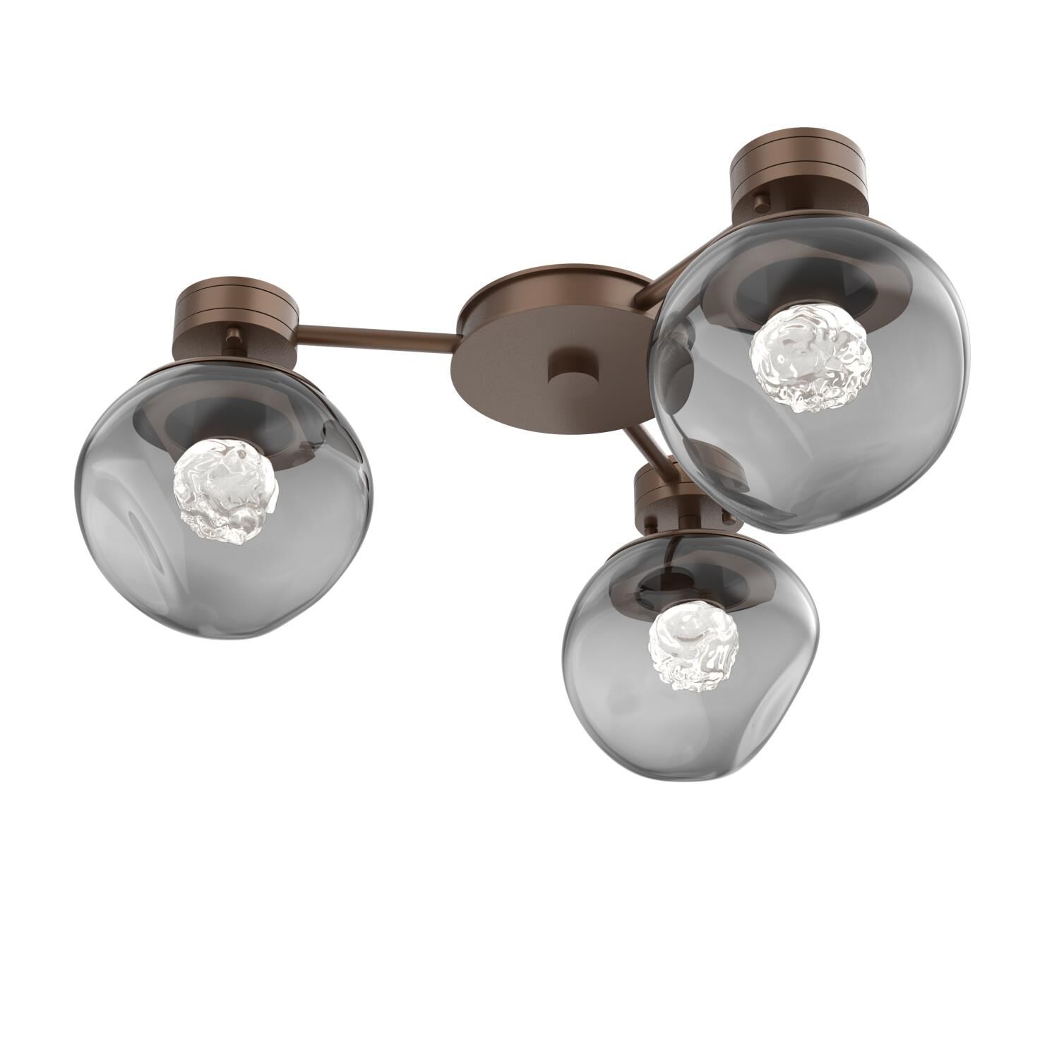 Levi Wilson Luna 23 Inch Semi Flush Mount by Hammerton Studio