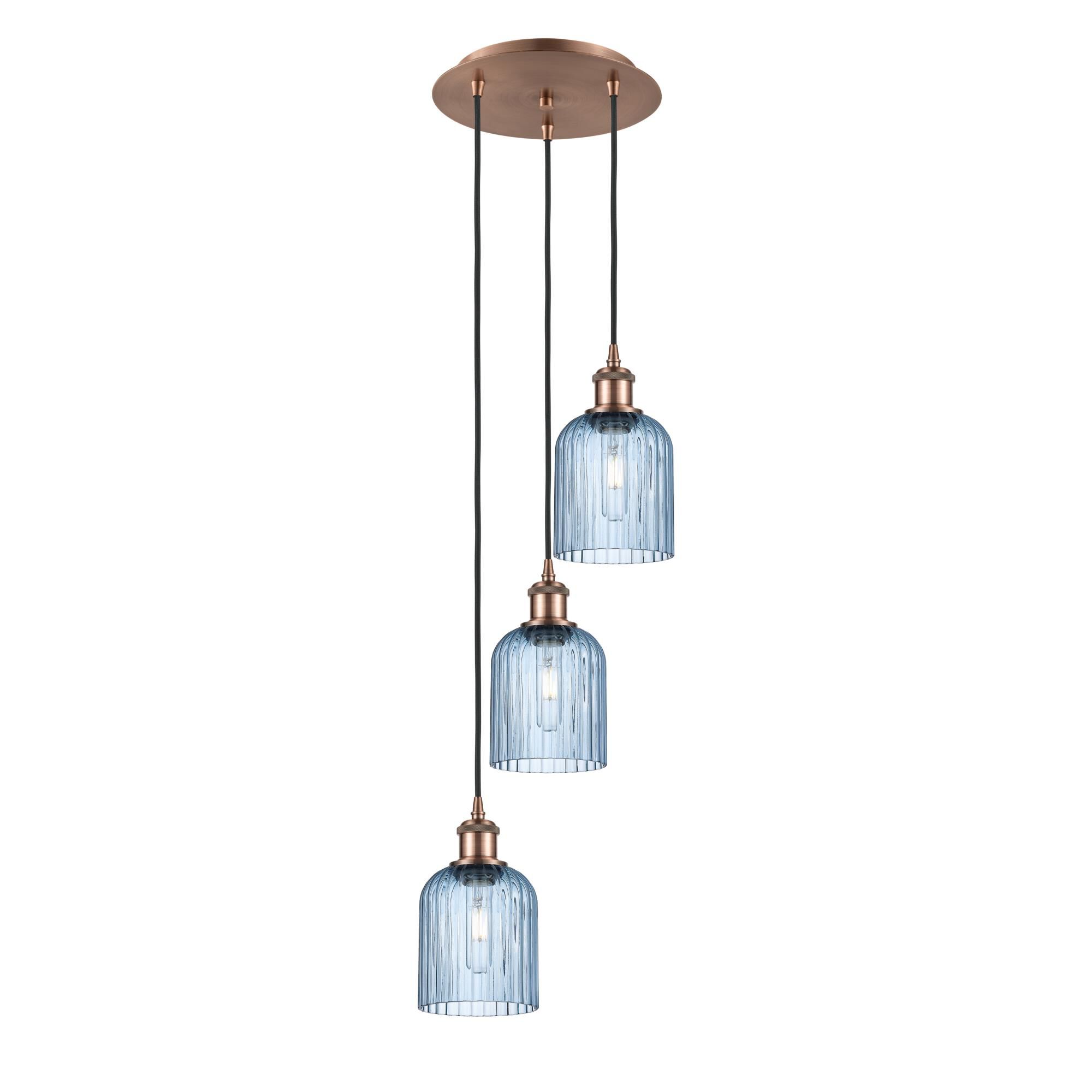Shown in Antique Copper finish and Princess Blue shade