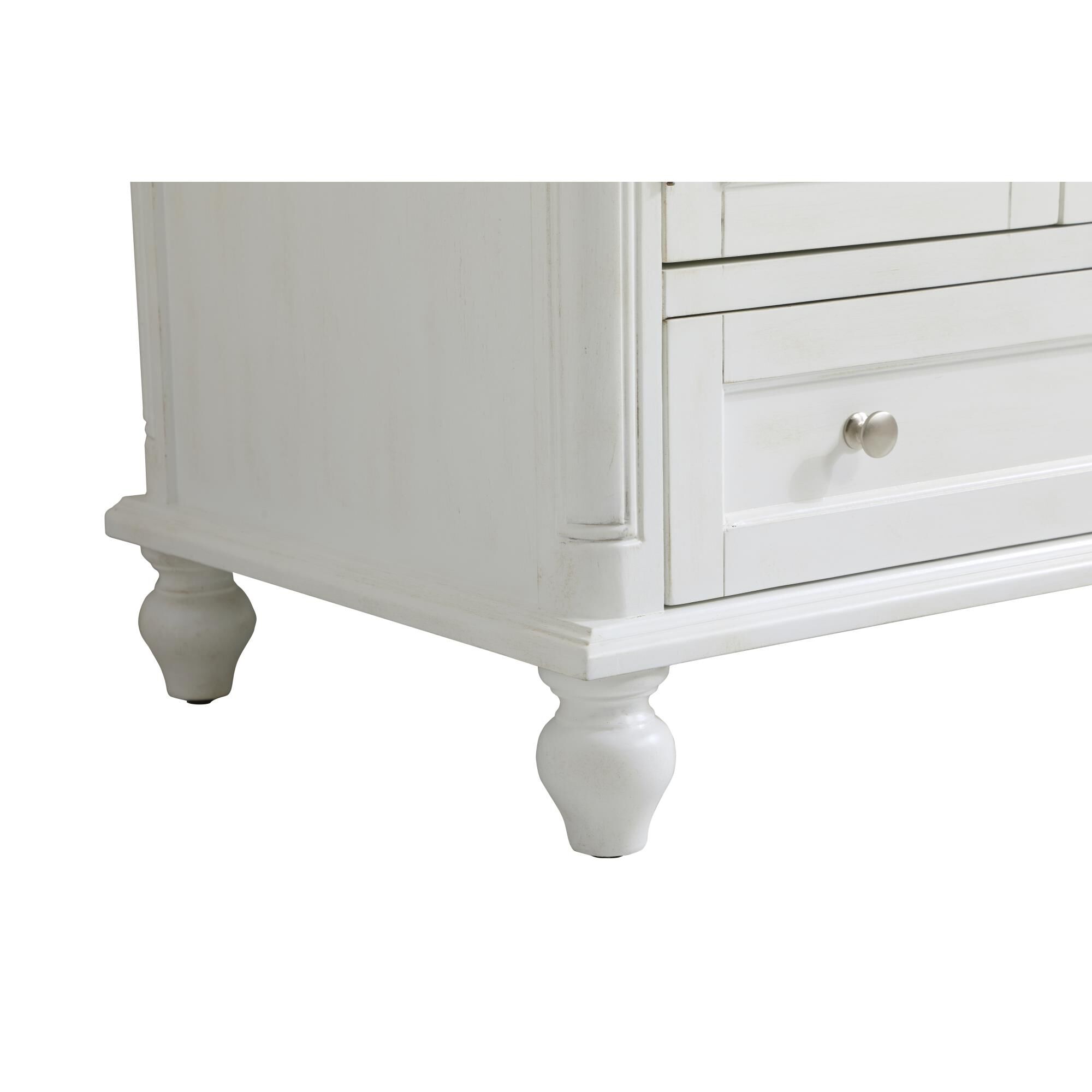 Shown in Antique White finish
