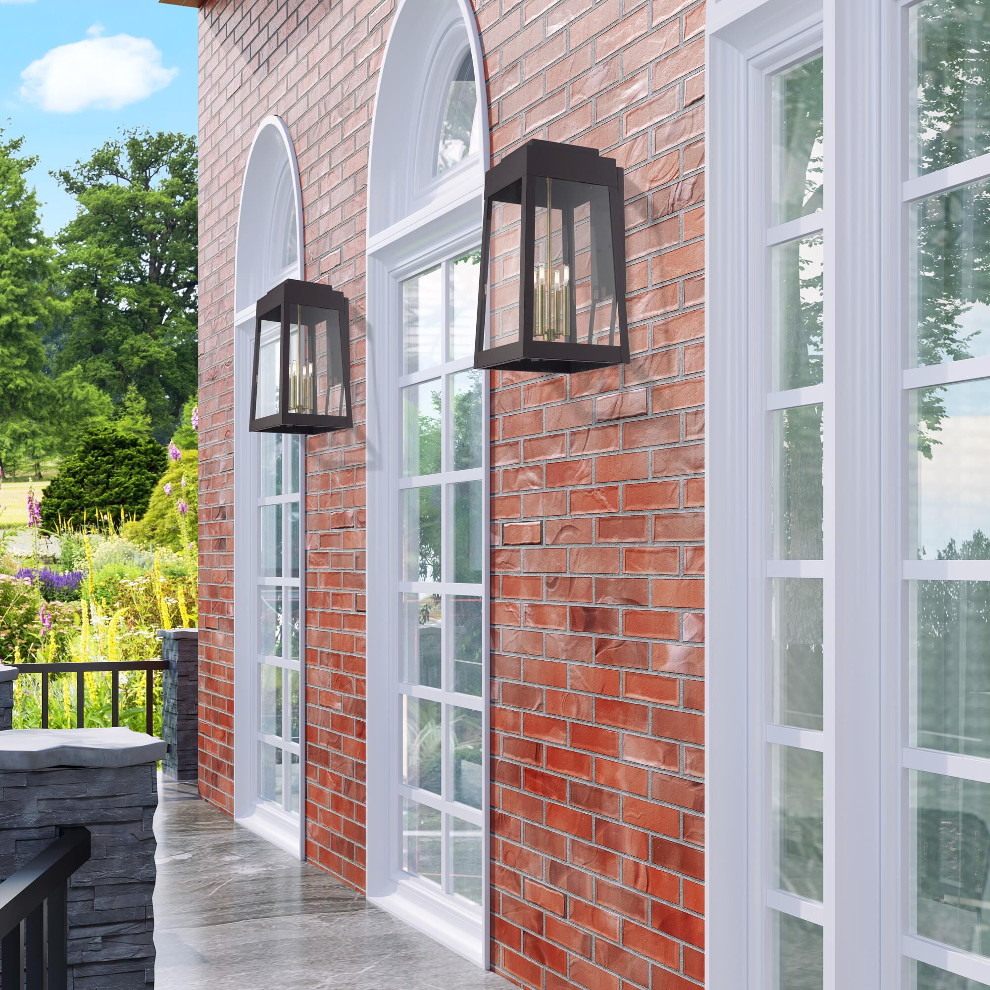 Oslo 14 Inch Outdoor Wall Light by Livex Lighting