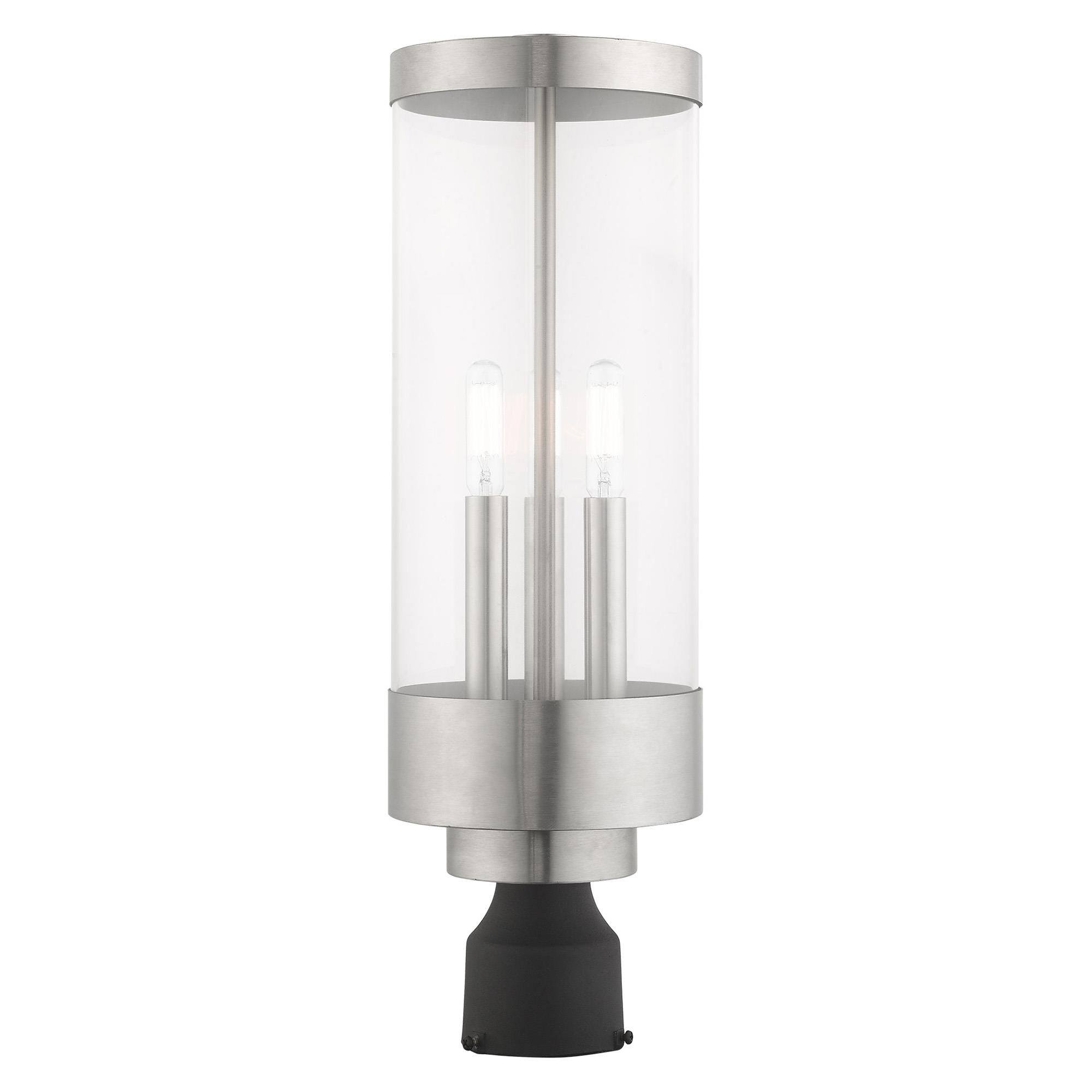 Hillcrest 20 Inch Tall 3 Light Outdoor Post Lamp by Livex Lighting