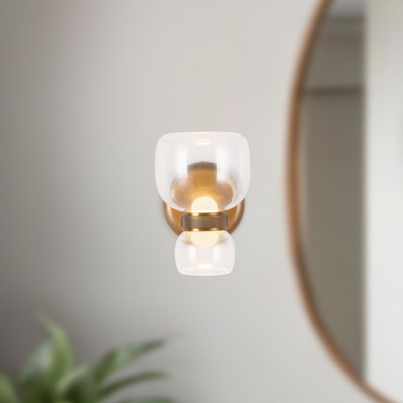 Elisa Carlucci Sutton 8 Inch Bath Vanity Light by Alora Lighting