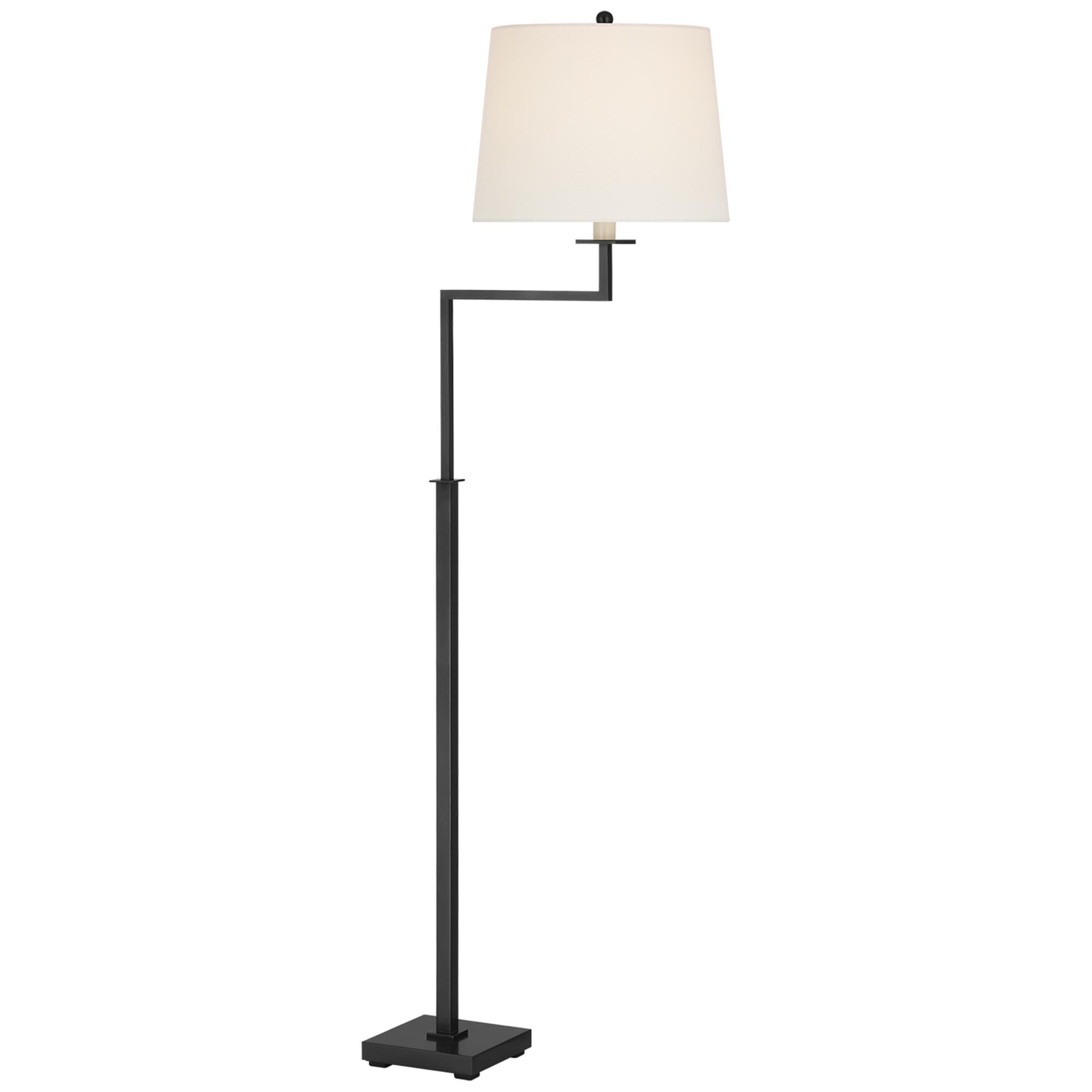 Shown in Bronze finish and Linen shade