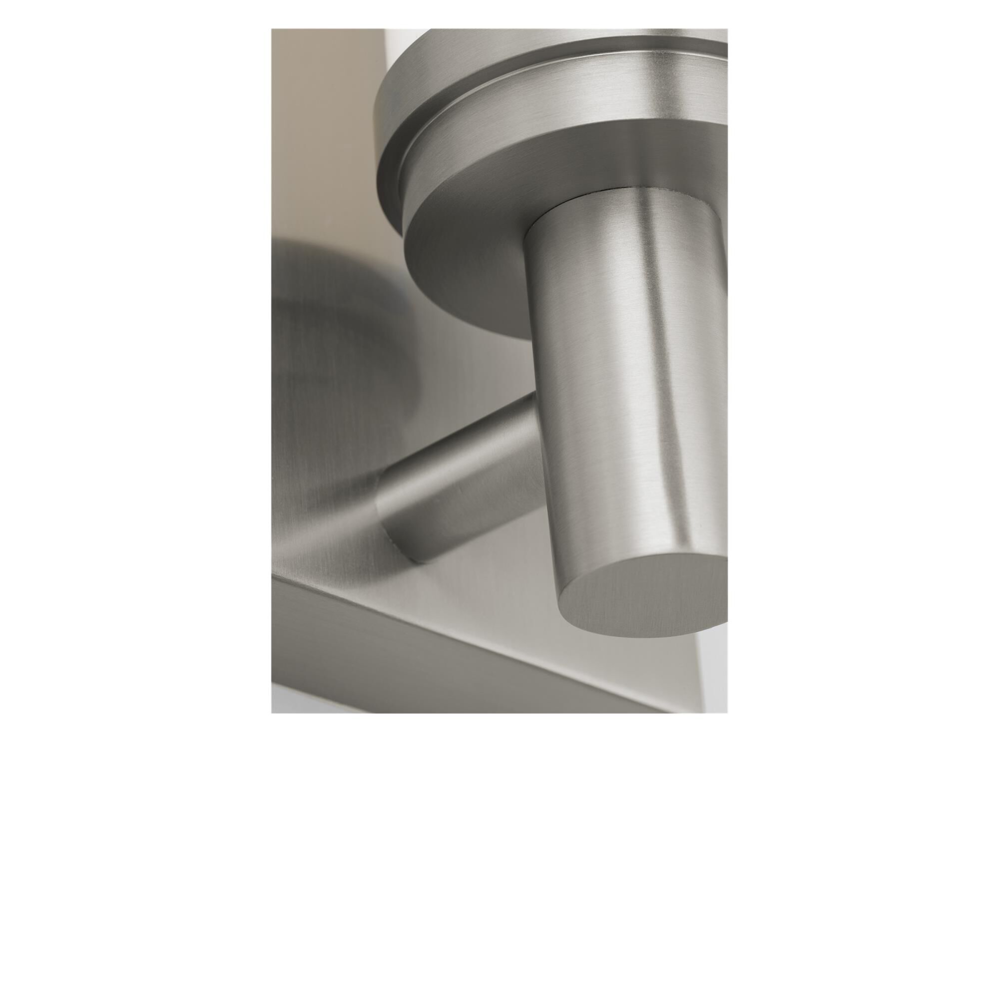 Shown in Brushed Nickel finish and White Acrylic shade