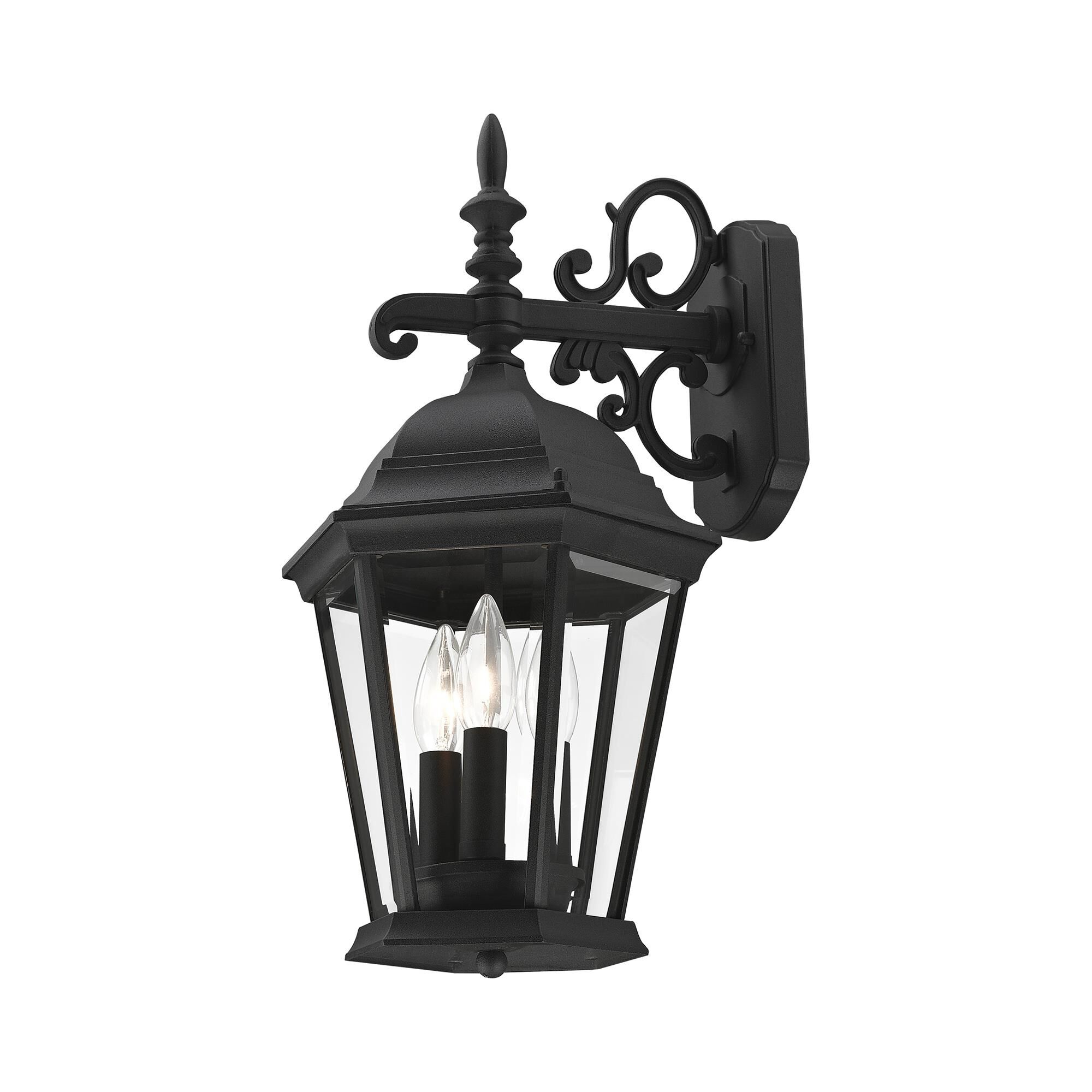 Hamilton 18 Inch Tall 3 Light Outdoor Wall Light by Livex Lighting