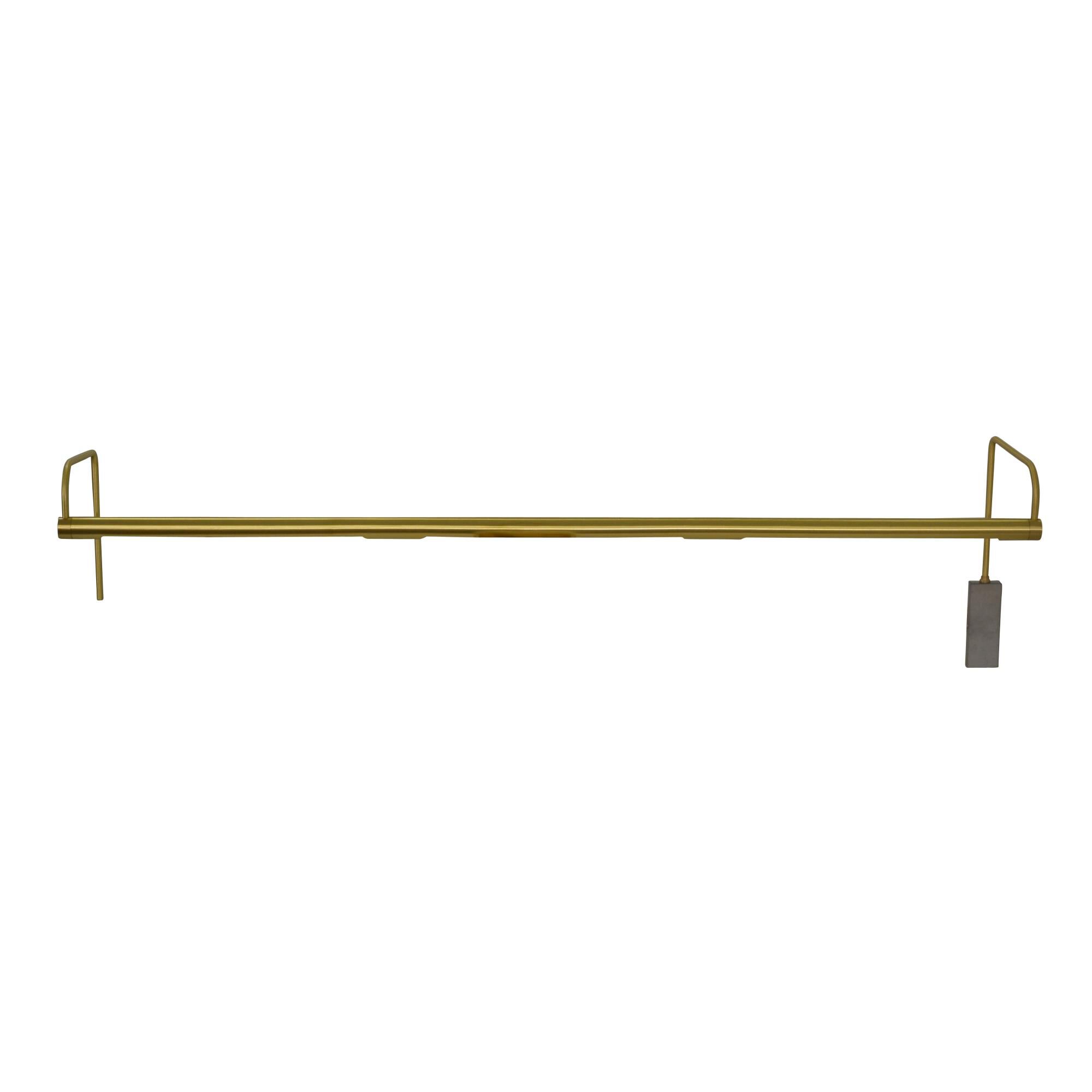 Shown in Satin Brass finish and Metal shade