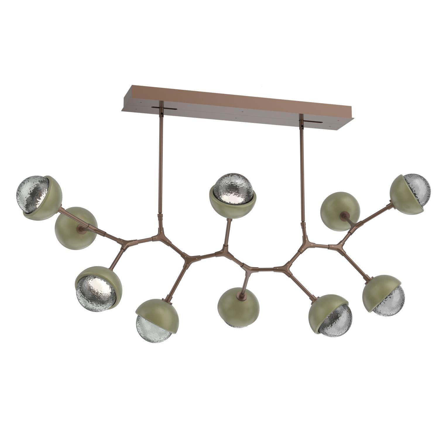 Levi Wilson Cabochon 56 Inch Linear Suspension Light by Hammerton Studio