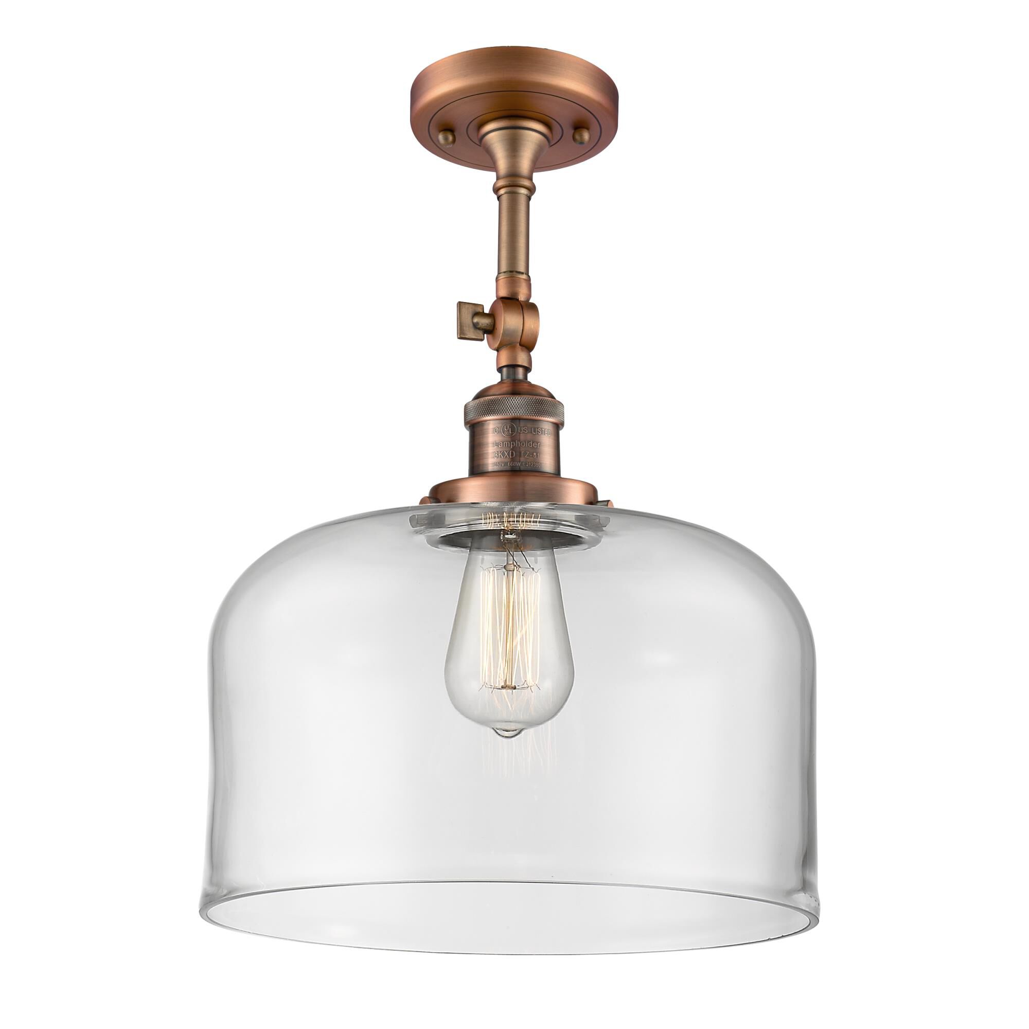 Bruno Marashlian Bell 12 Inch 1 Light Semi Flush Mount by Innovations Lighting
