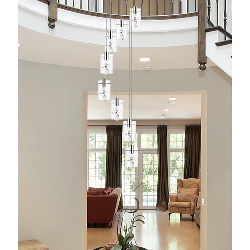 Hana 18 Inch 8 Light LED Multi Light Pendant by Elegant Lighting