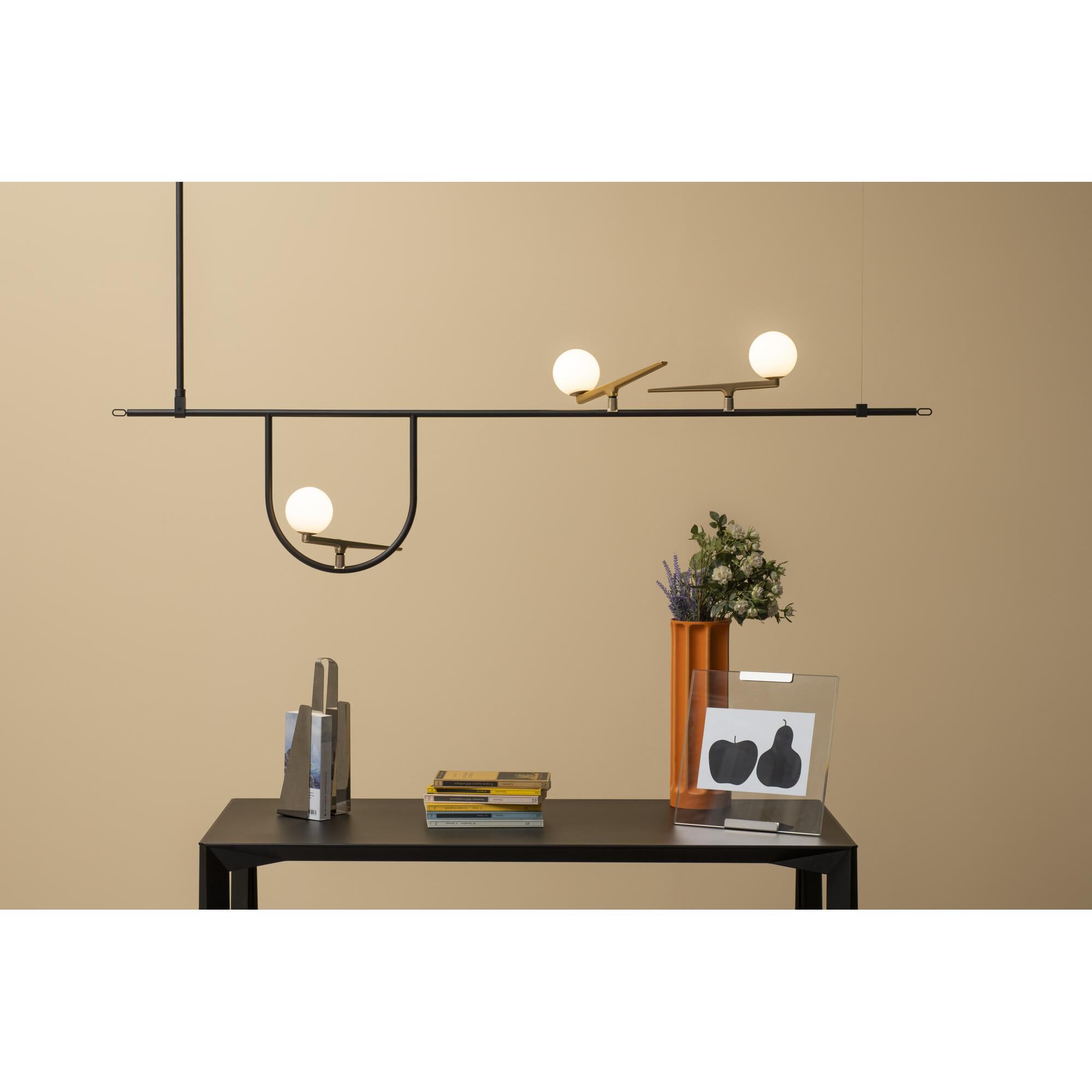 Artemide Neri and Hu Yanzi 61 Inch LED Linear Suspension Light