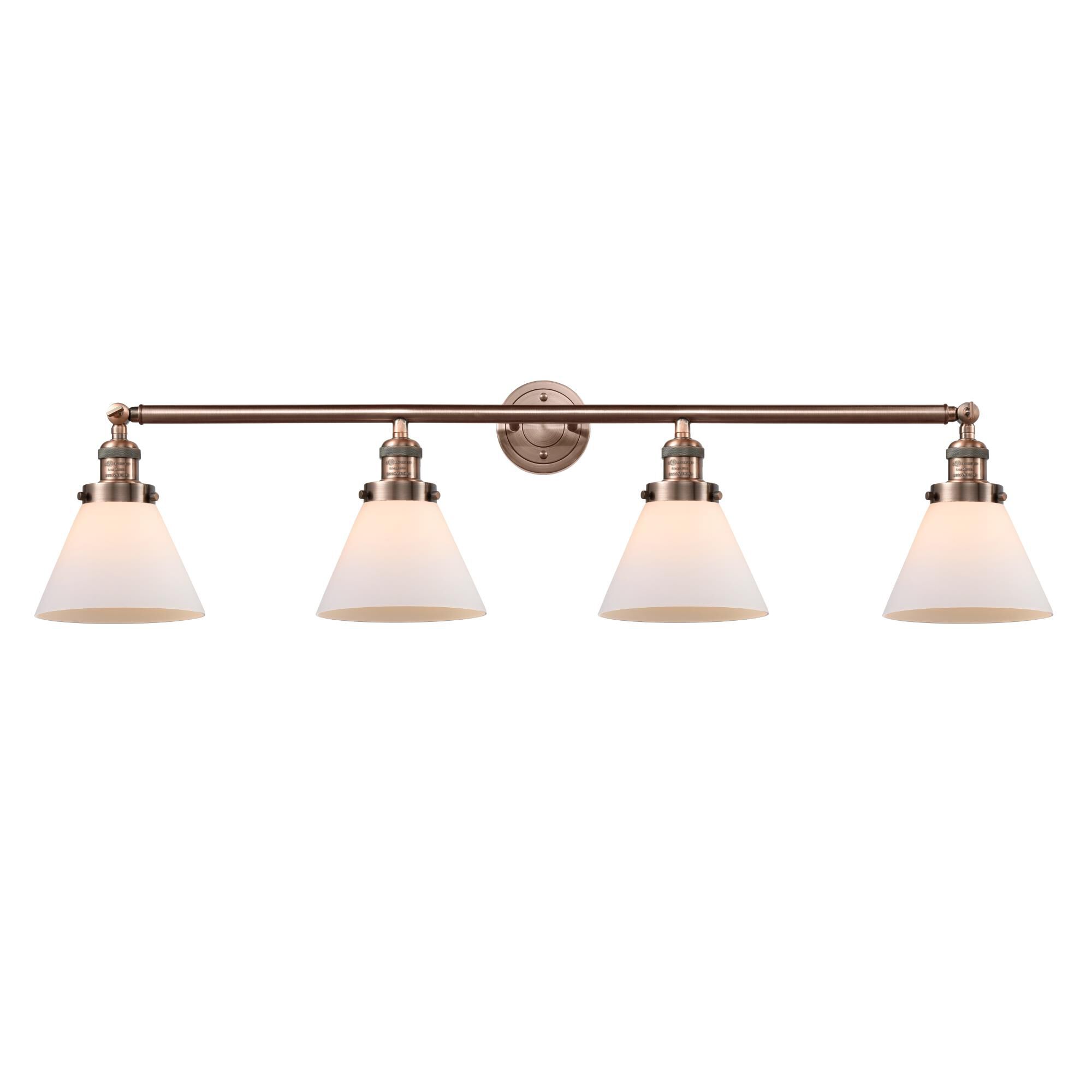 Bruno Marashlian Large Cone 43 Inch 4 Light Bath Vanity Light by Innovations Lighting