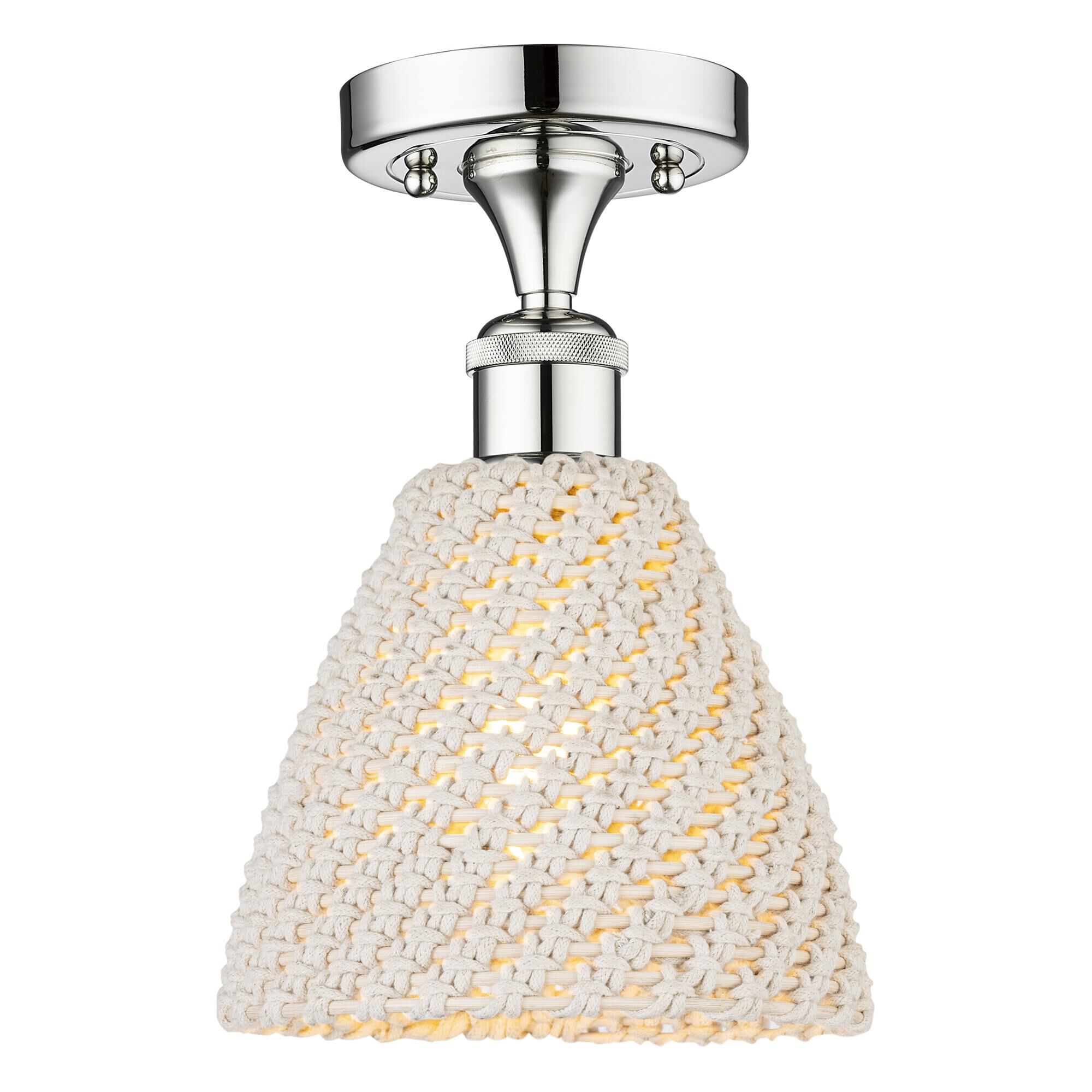 Shown in Polished Chrome finish and Natural shade