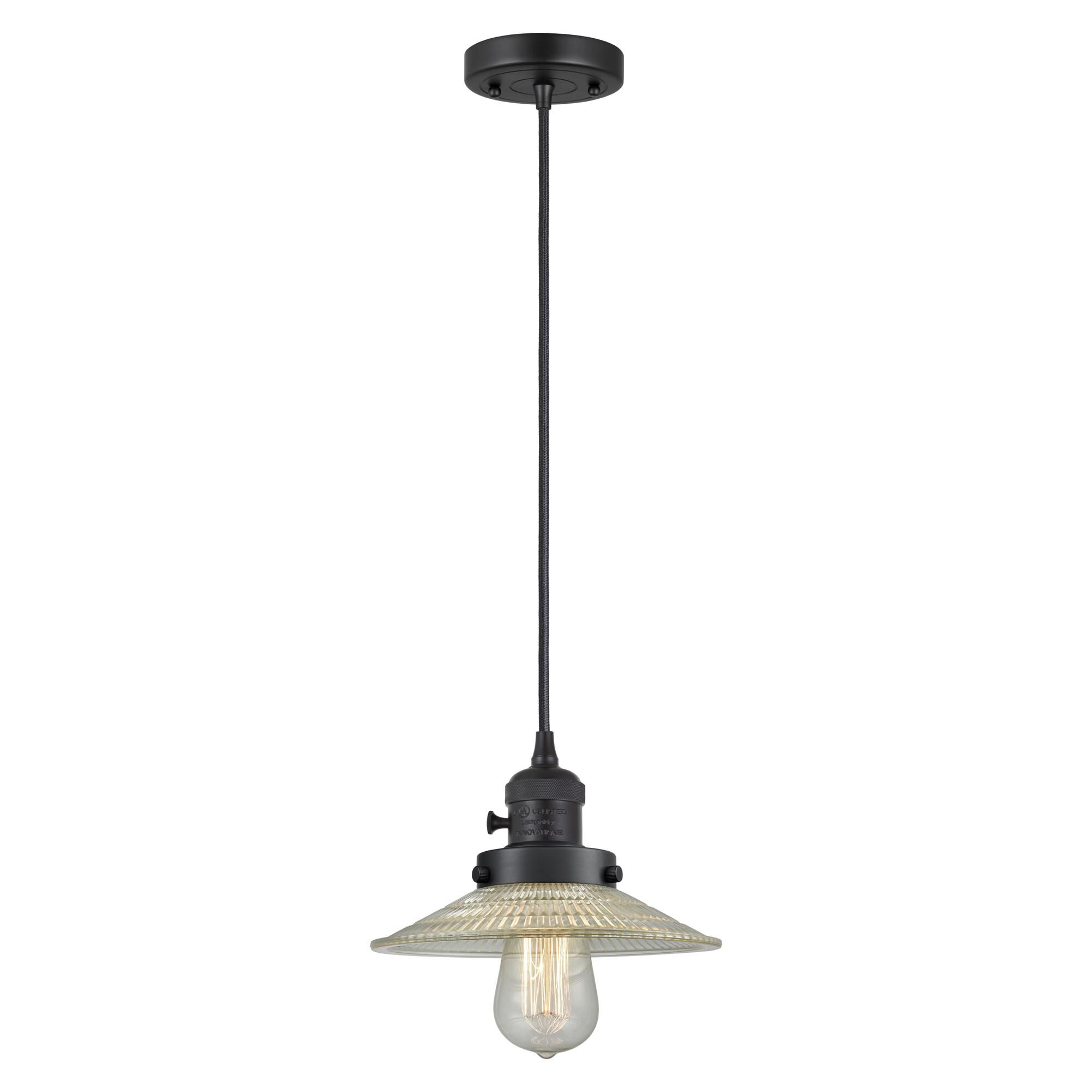 Shown in Matte Black finish and Clear glass