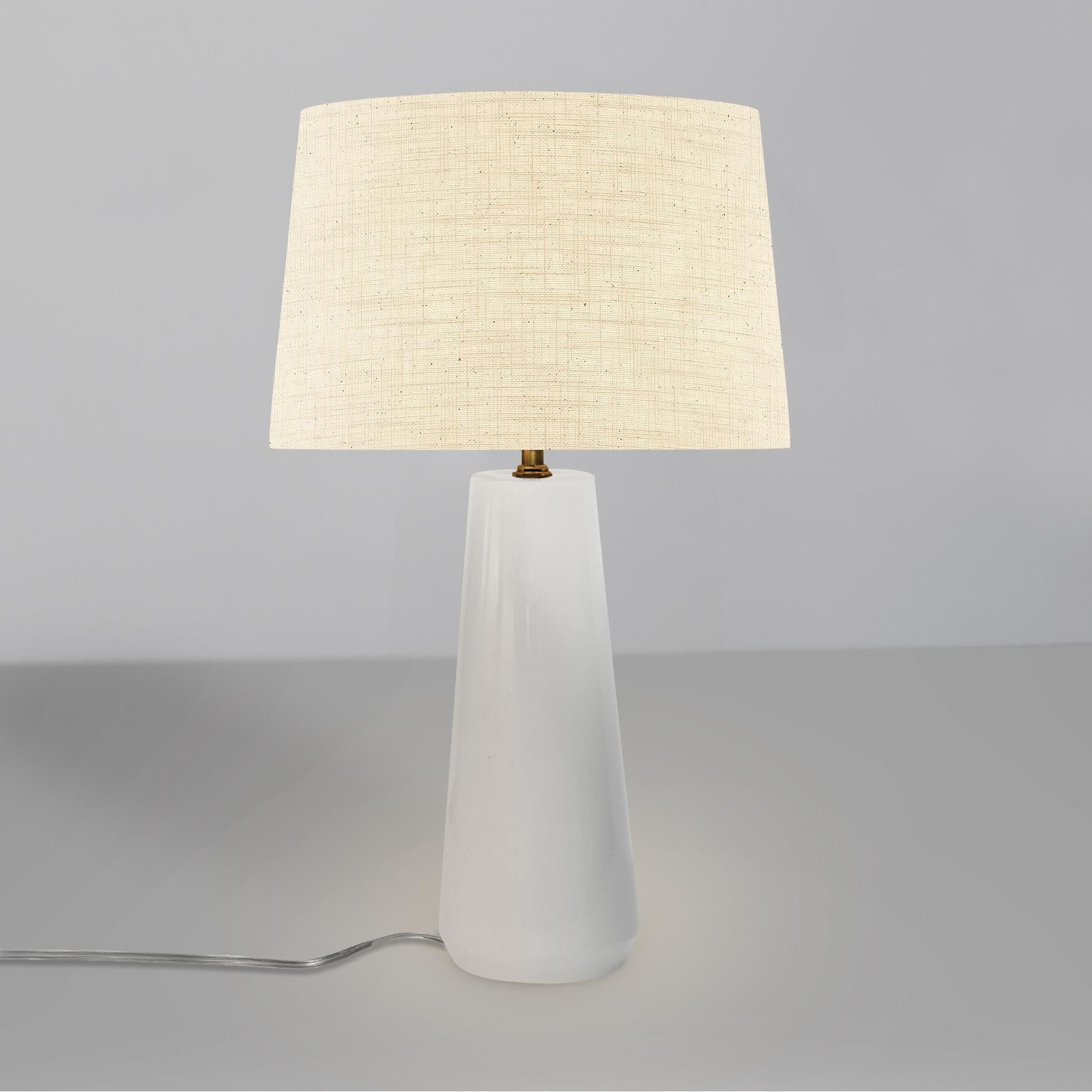 Shown in Bisque finish and Cream shade