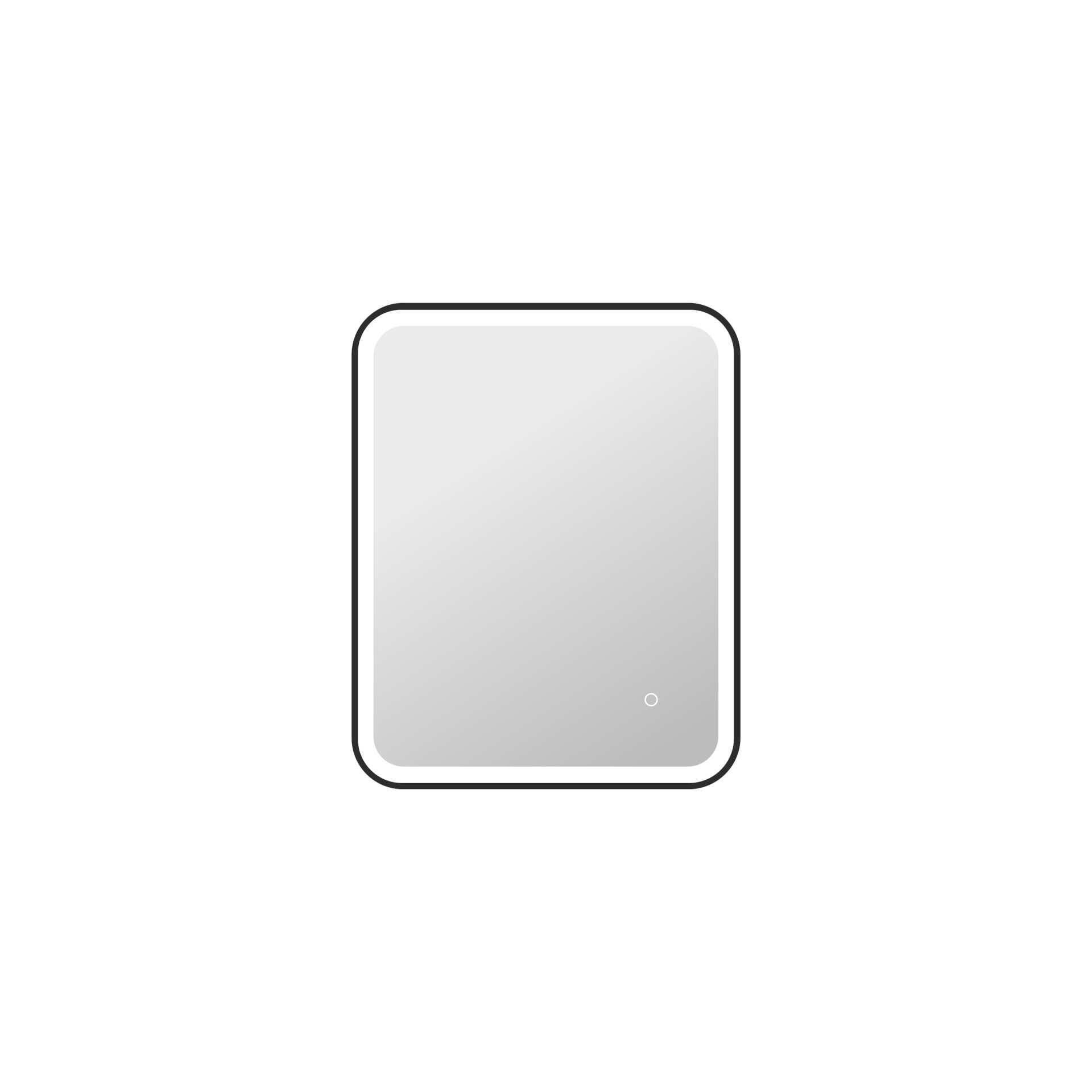 Harmoni 30 Inch Rectangular LED Lighted Mirror by Elegant Decor