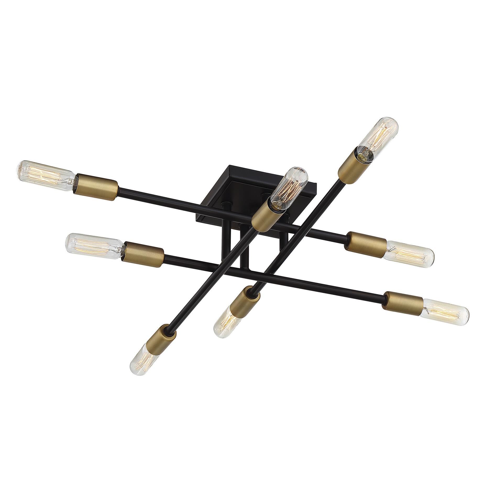 Lyrique 19 Inch 8 Light Semi Flush Mount by Savoy House