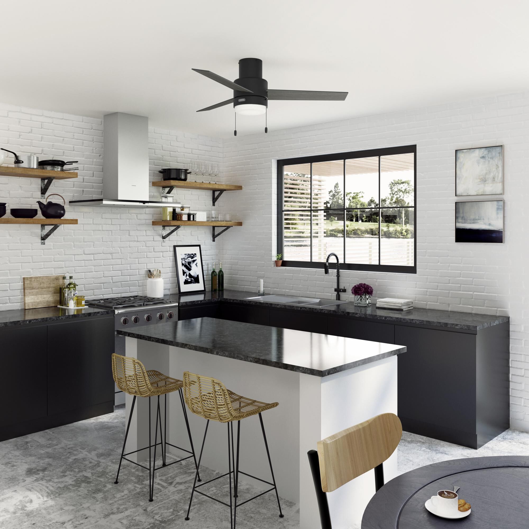 Brunner 52 Inch Ceiling Fan with Light Kit by Hunter Fan