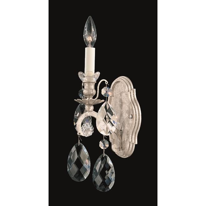 Shown in Antique Silver finish and Clear Heritage crystal