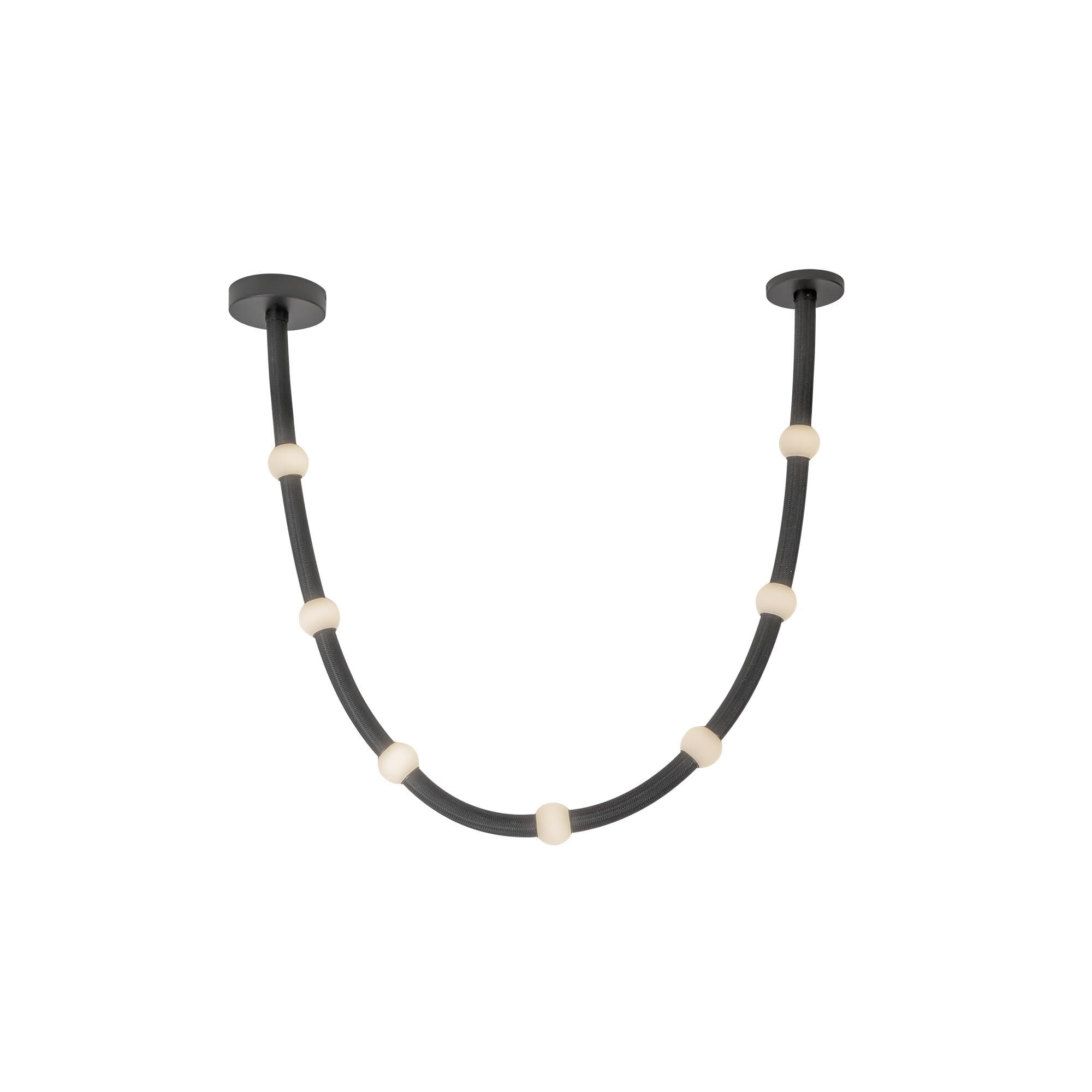 Shown in Black finish and Opal glass