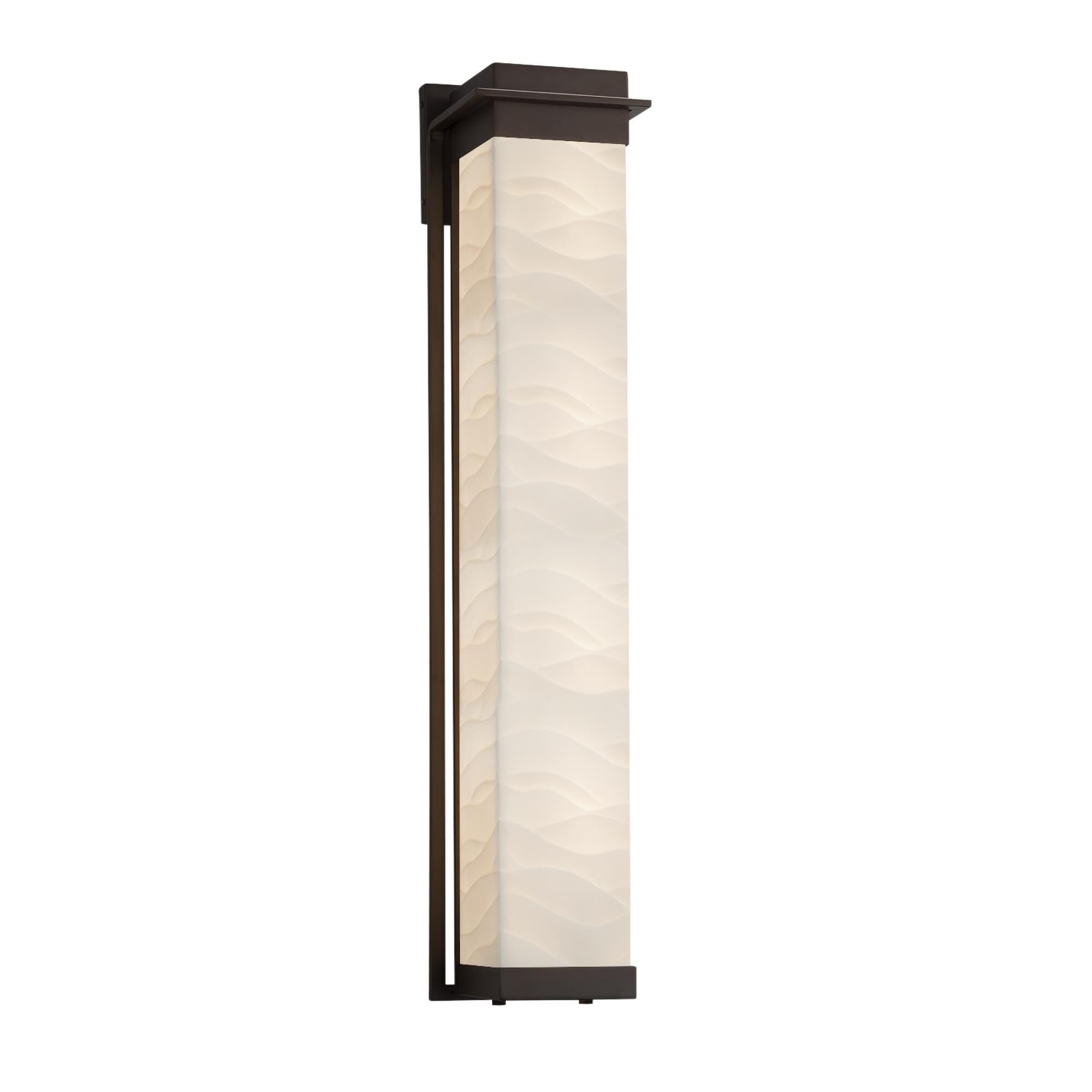 Porcelina - Pacific 36 Inch Tall 1 Light LED Outdoor Wall Light by Justice Design Group