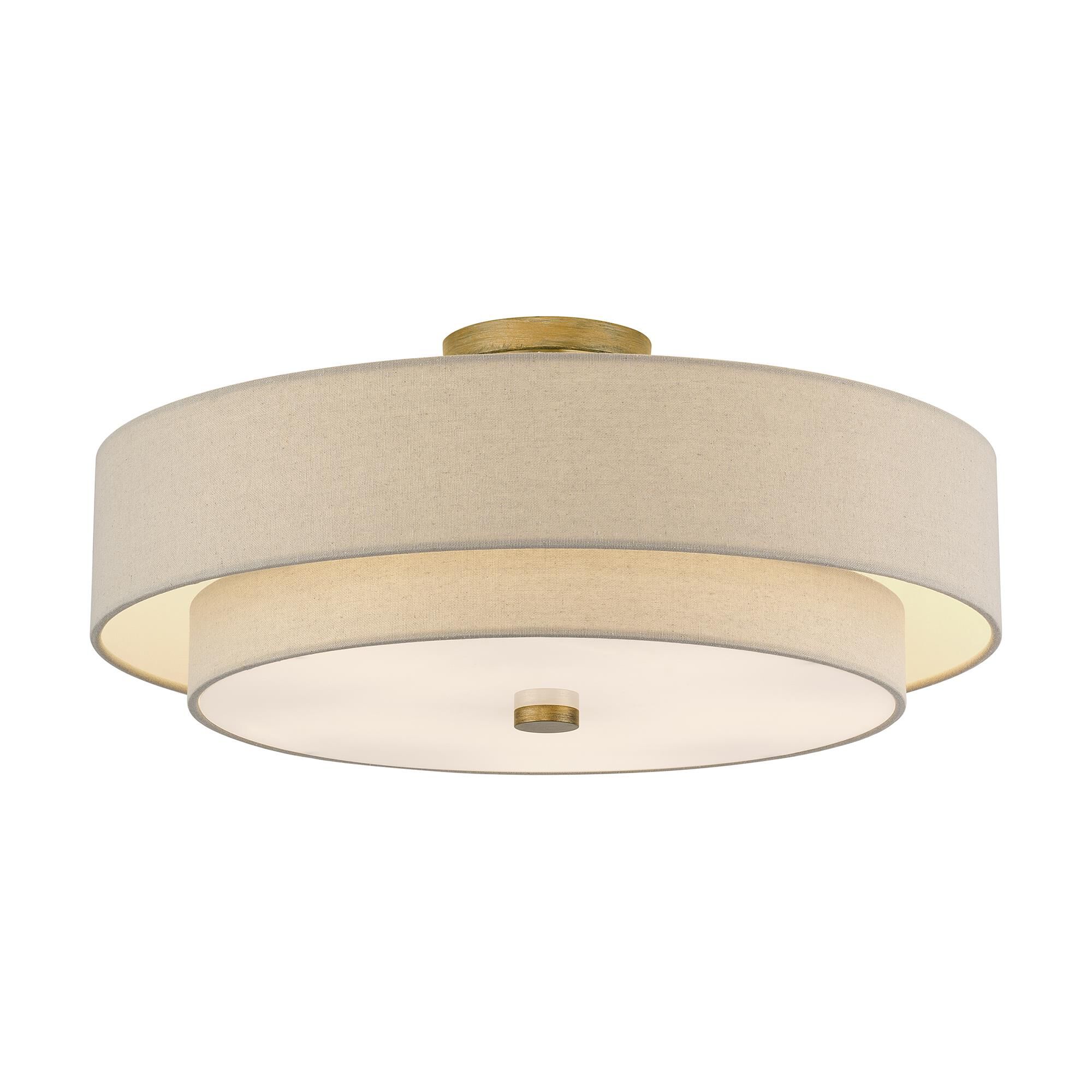 Bellingham 22 Inch Semi Flush Mount by Livex Lighting