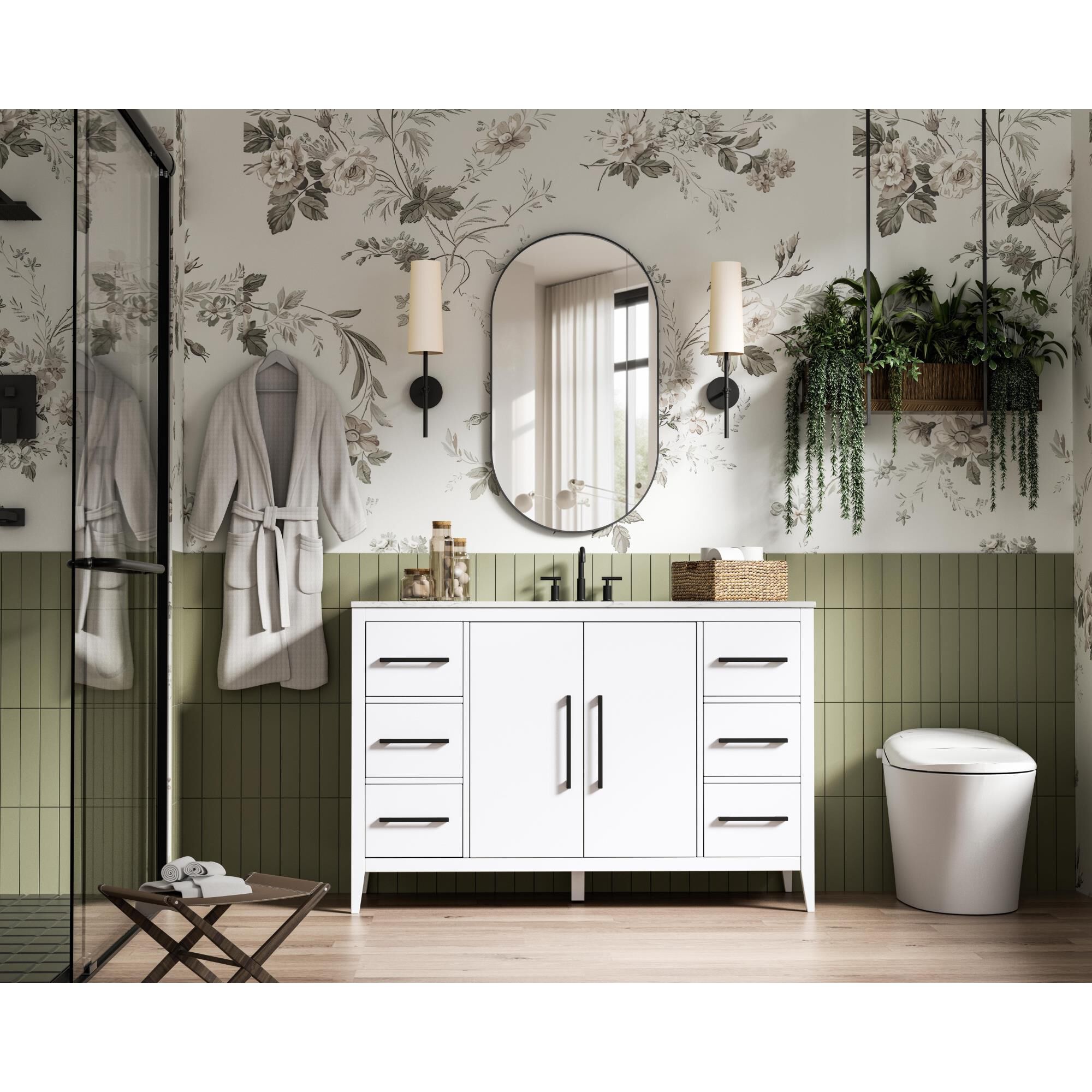 Millie 54 Inch Bath Vanity by Elegant Dcor