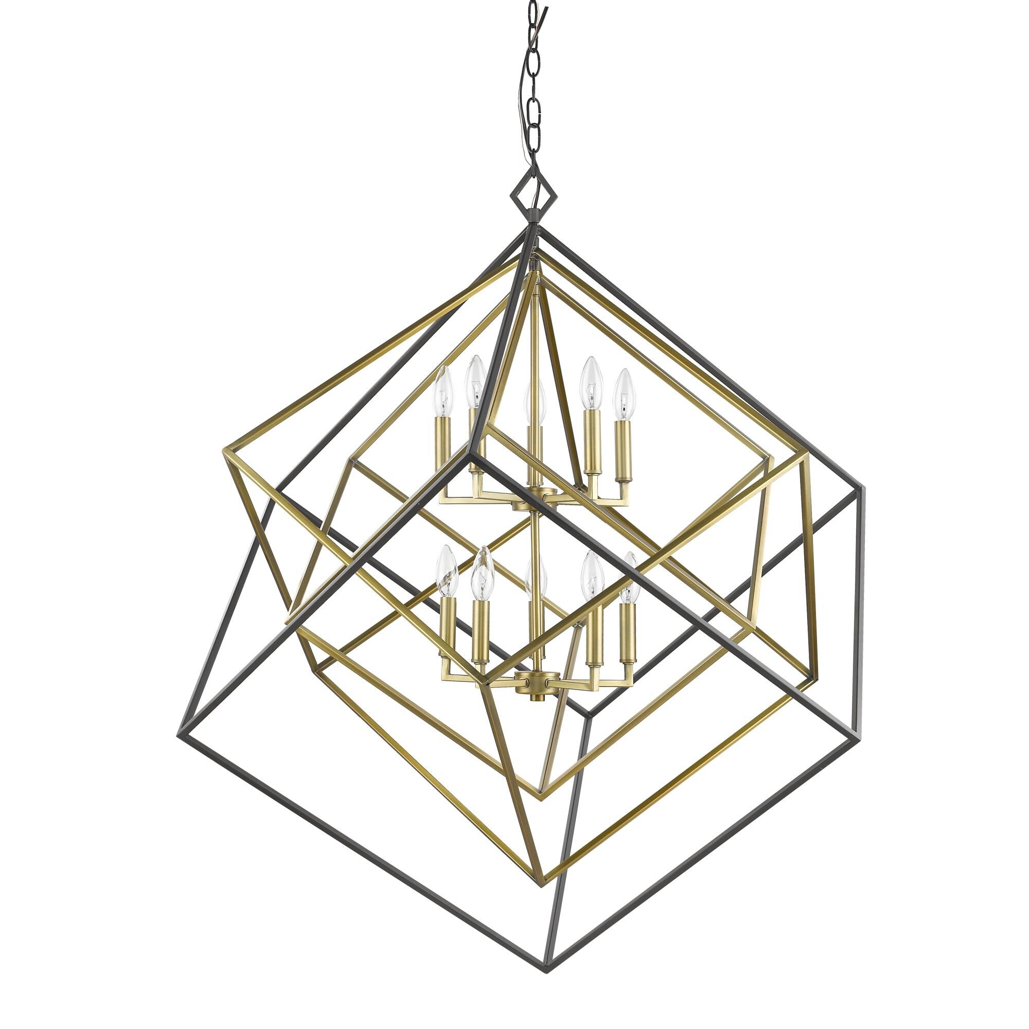 Shown in Olde Brass + Bronze finish and --- glass and --- shade