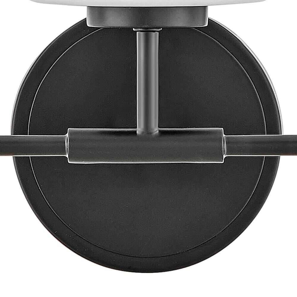 Shown in Black finish and White glass