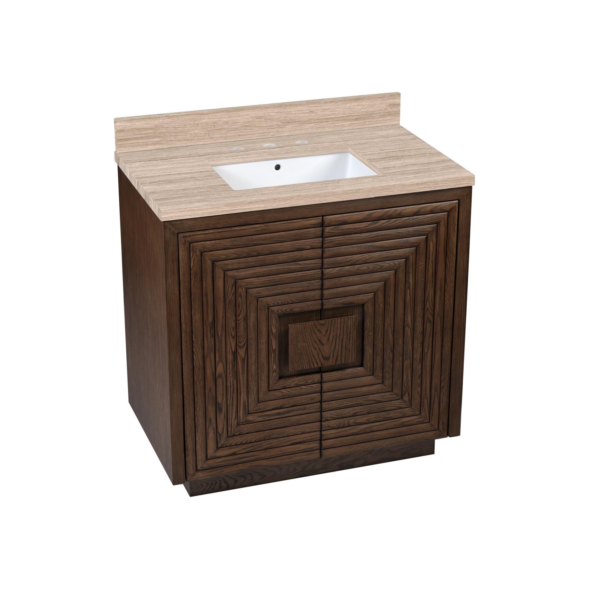 Shown in Cocoa, Natural, White finish