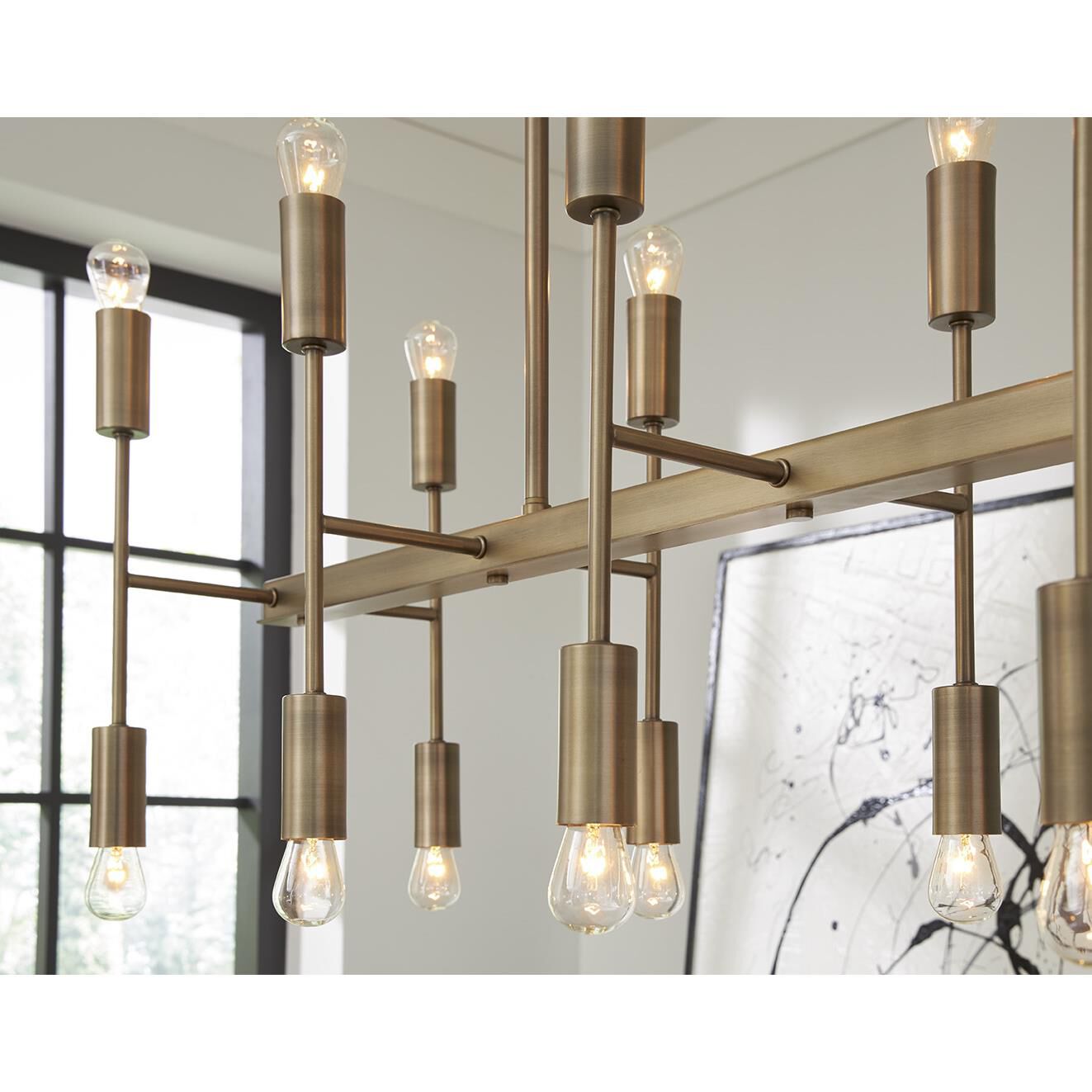 Perret 46 Inch 20 Light Linear Suspension Light by Trend Lighting