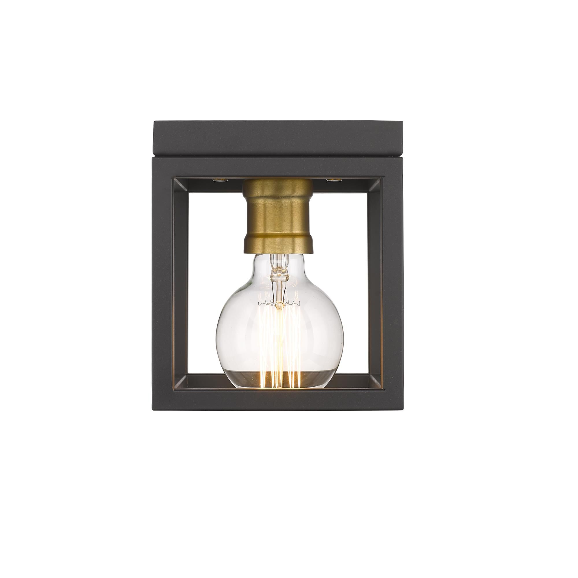 Shown in Bronze + Olde Brass finish and --- glass and --- shade