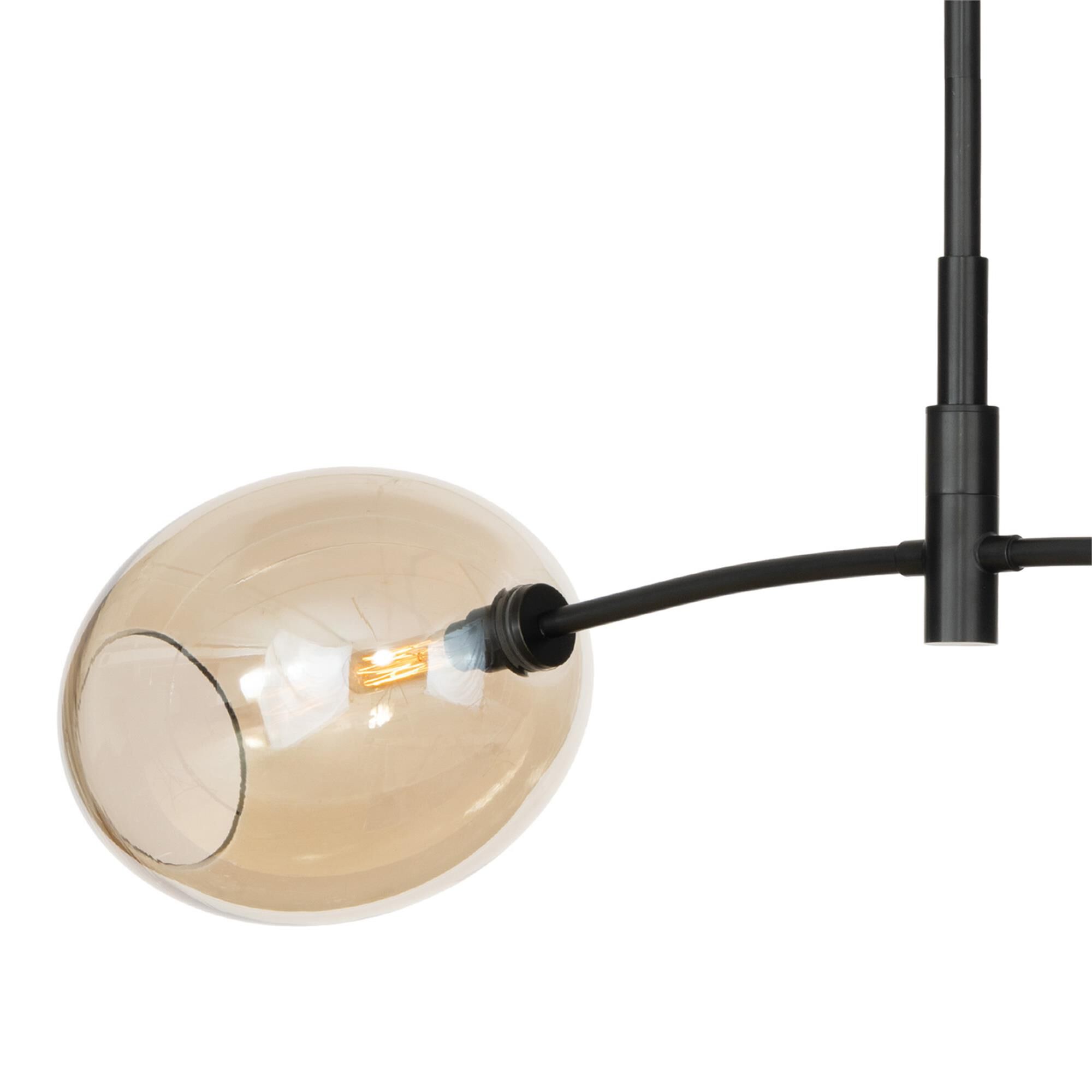 Shown in Oil Rubbed Bronze finish and Champagne glass