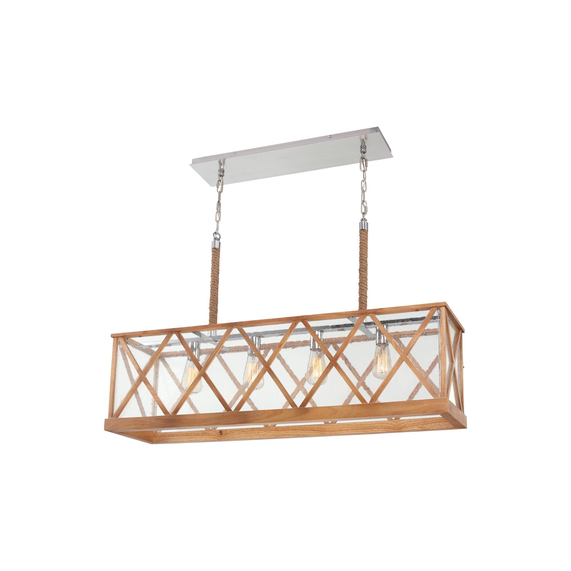 Shown in Natural Oak finish and Brushed Aluminum accent