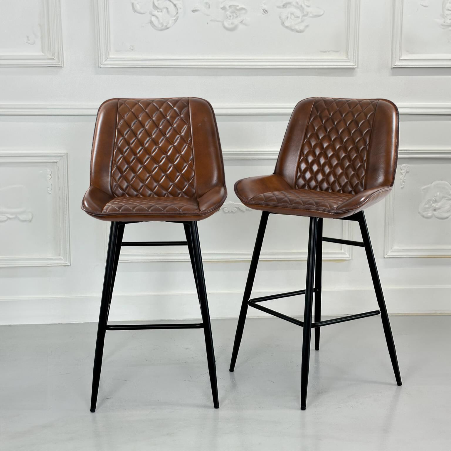 Hobart Leather Accent Chair by Howard Elliott Collection