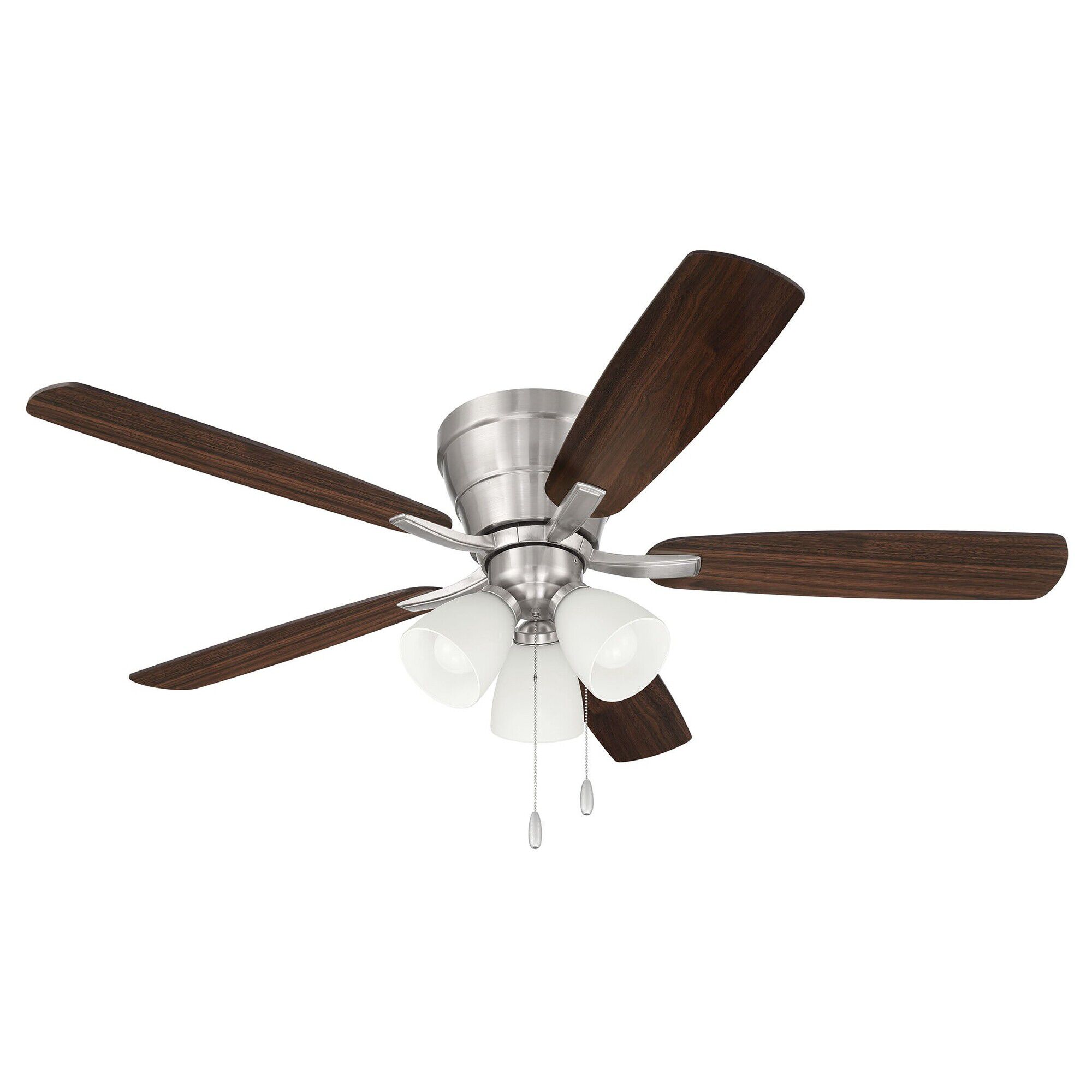 Wheeler 52 3-Light 52 Inch Flush Mount Fan with Light Kit,