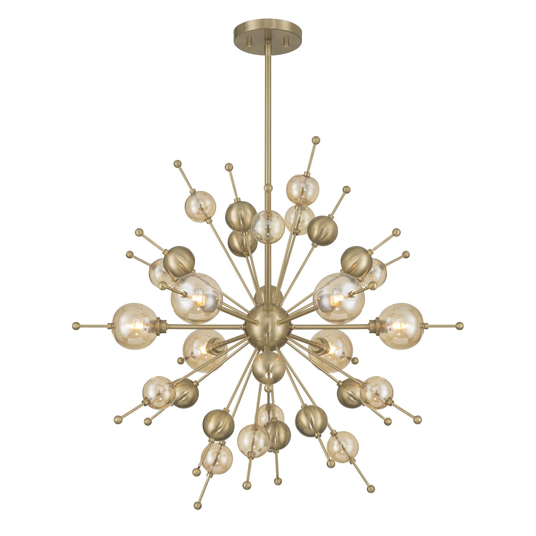 Shown in Noble Brass finish and Champagne glass