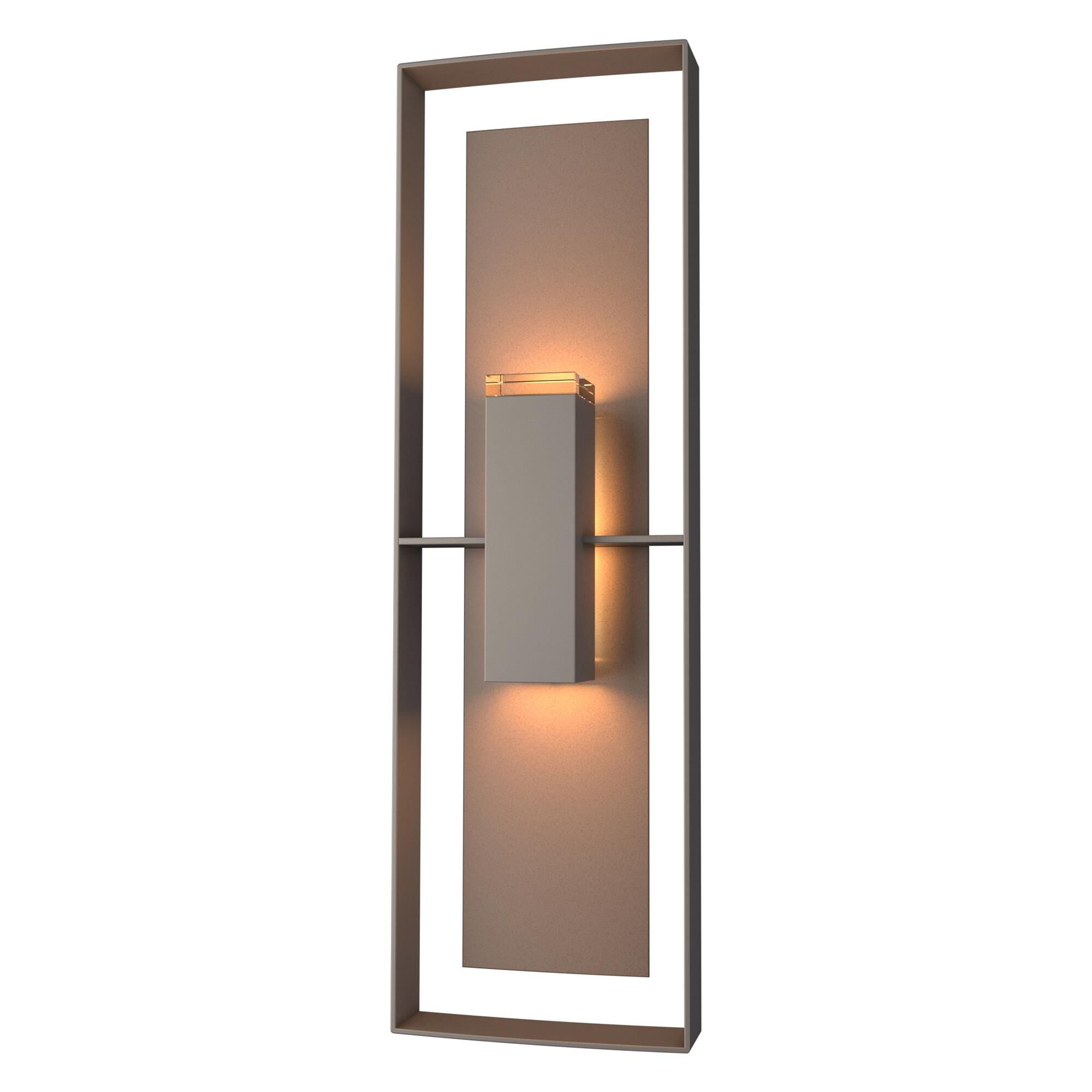 Shown in Coastal Dark Smoke finish and Clear glass and Coastal Bronze accent