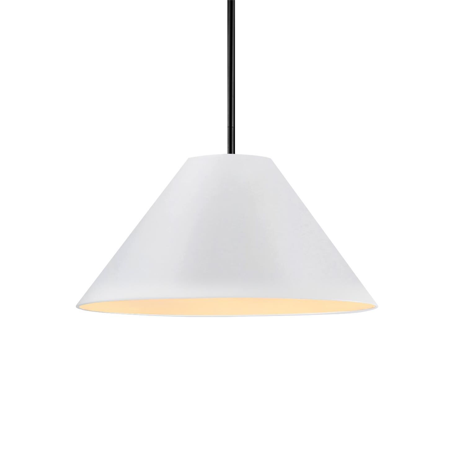 Shown in Matte Black finish and Bisque shade