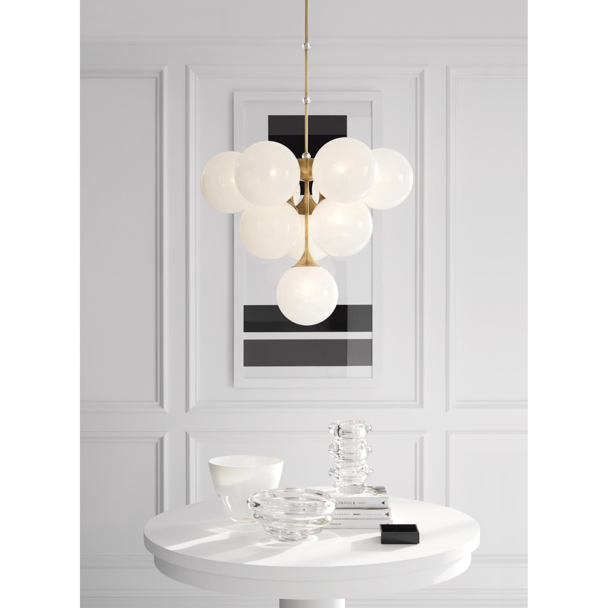 AERIN Cristol 28 Inch 10 Light Chandelier by Visual Comfort Signature Collection