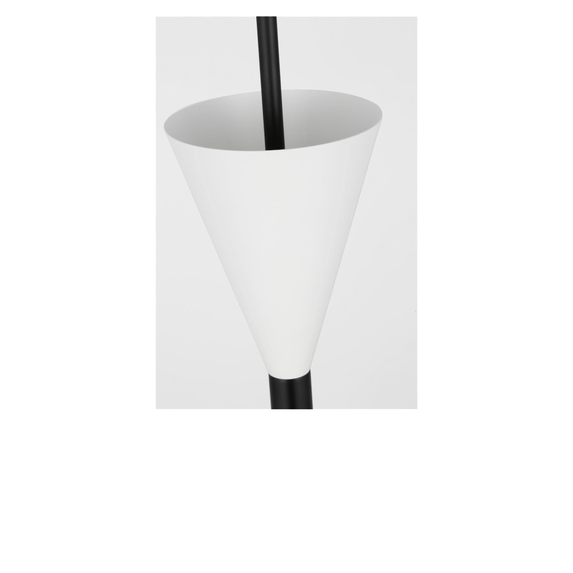 Shown in Midnight Black finish and Metal shade