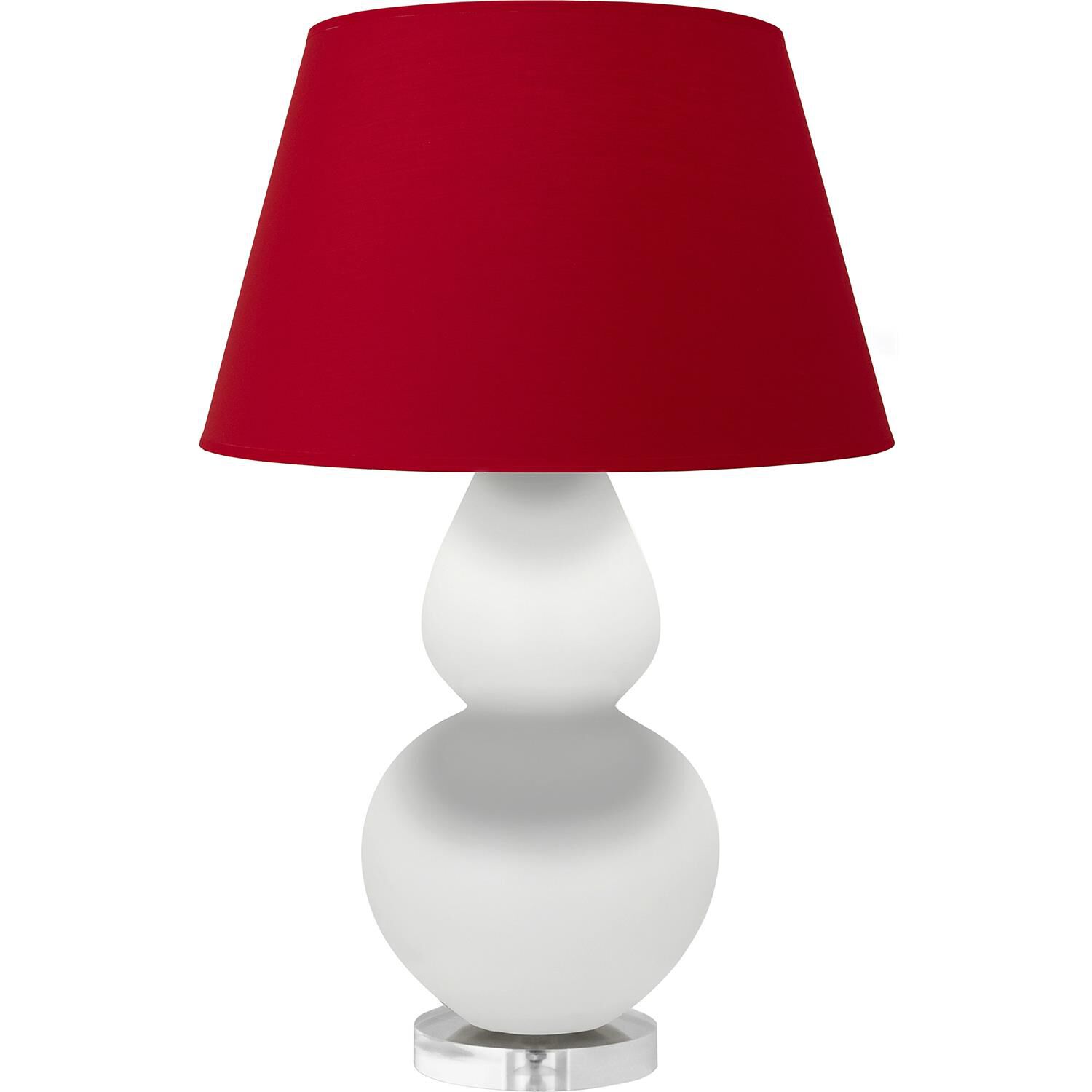 Shown in Matte Daisy finish and Black and Red shade and Lucite accent