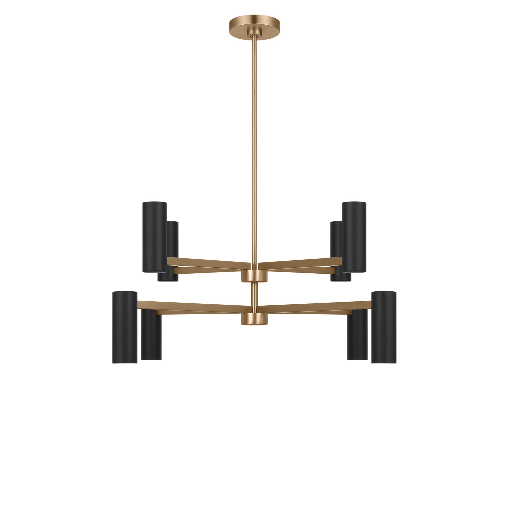 Shown in Satin Brass finish and Metal shade