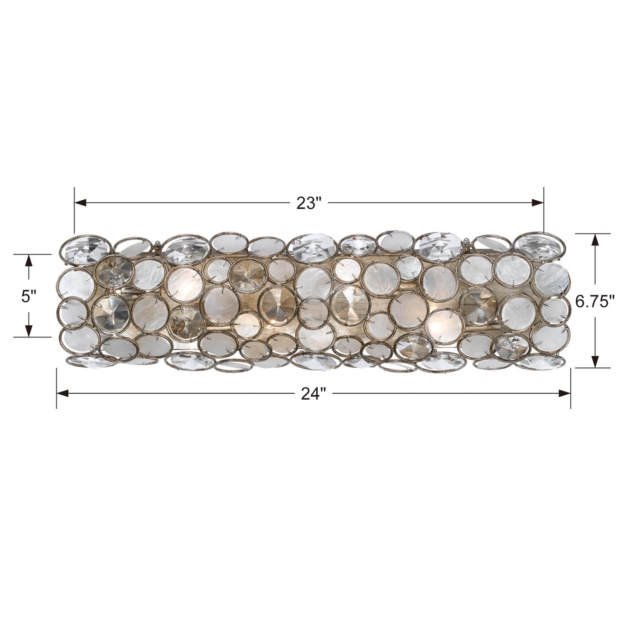 Shown in Antique Silver finish and Hand Cut Crystal crystal and Resin glass and Resin shade
